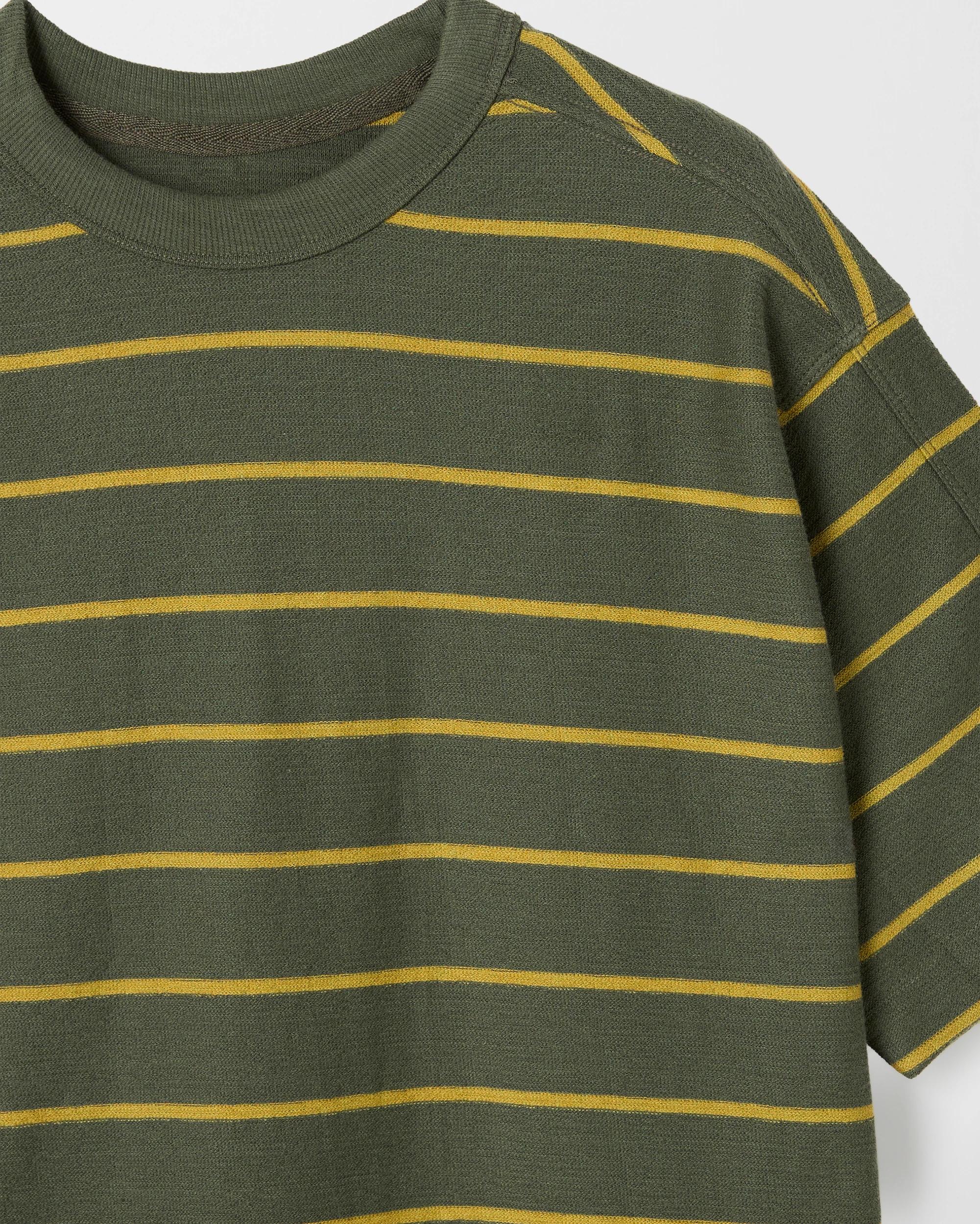 7 Target Kids Australian Cotton Textured Oversized T-Shirt GREEN, 7 of 7