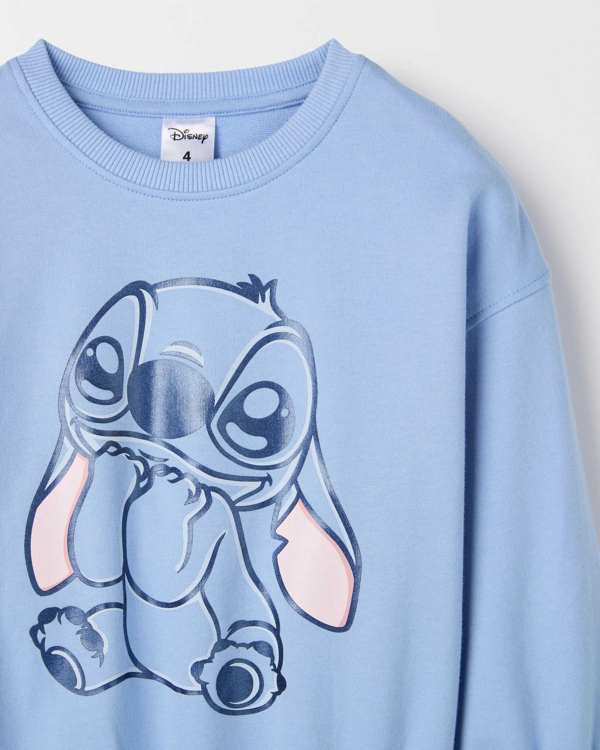 6 Disney Lilo & Stitch Australian Cotton Fleece Top and Flare Pants Set LILO BLUE FOIL, 6 of 7