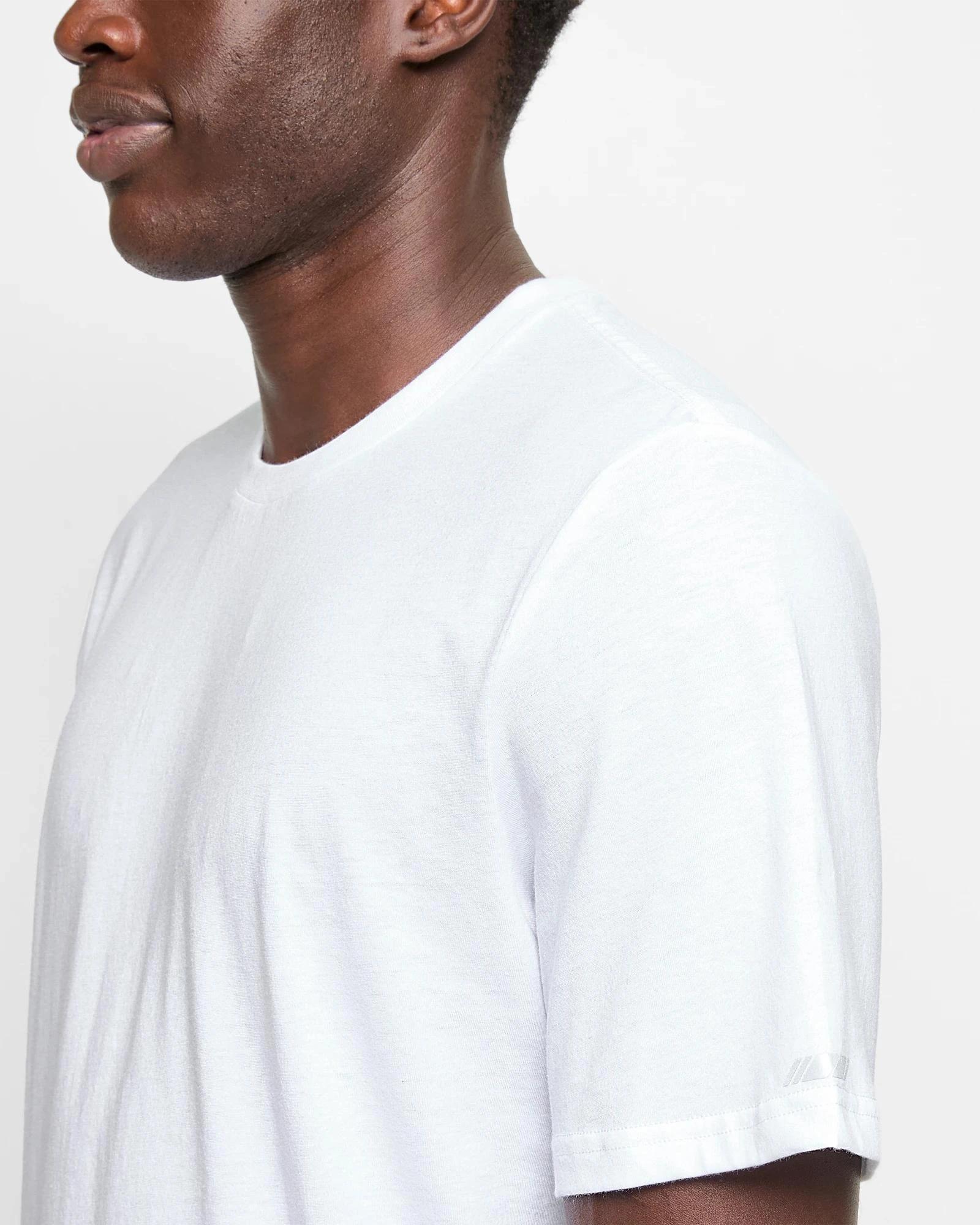 5 Target Active Cotton Blend T-Shirt WHITE, 5 of 5