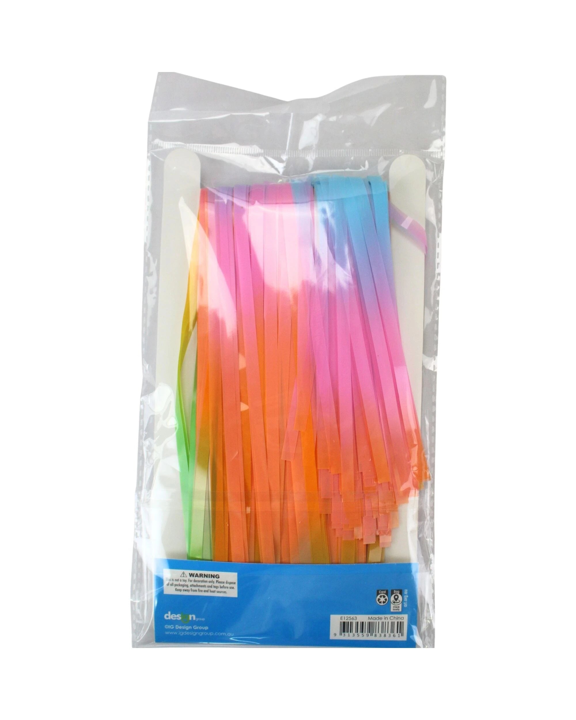 2 Artwrap Pastel Rainbow Backdrop Curtain 90cm x 200cm - Multi, 2 of 2