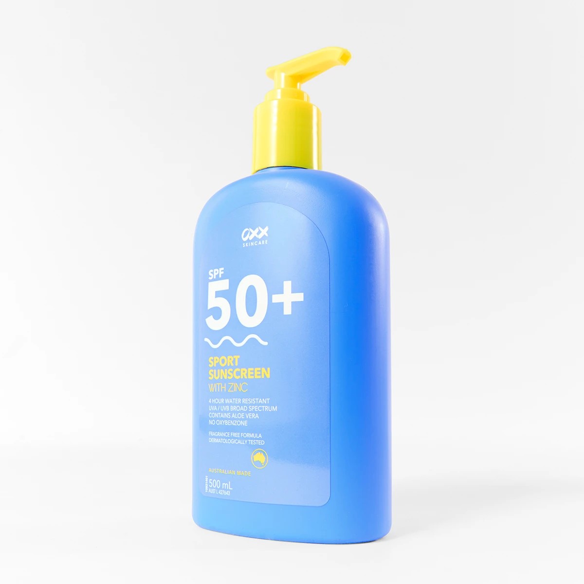 2 OXX Skincare SPF 50+ Sport Sunscreen 500ml - Zinc and Aloe Vera, 2 of 10