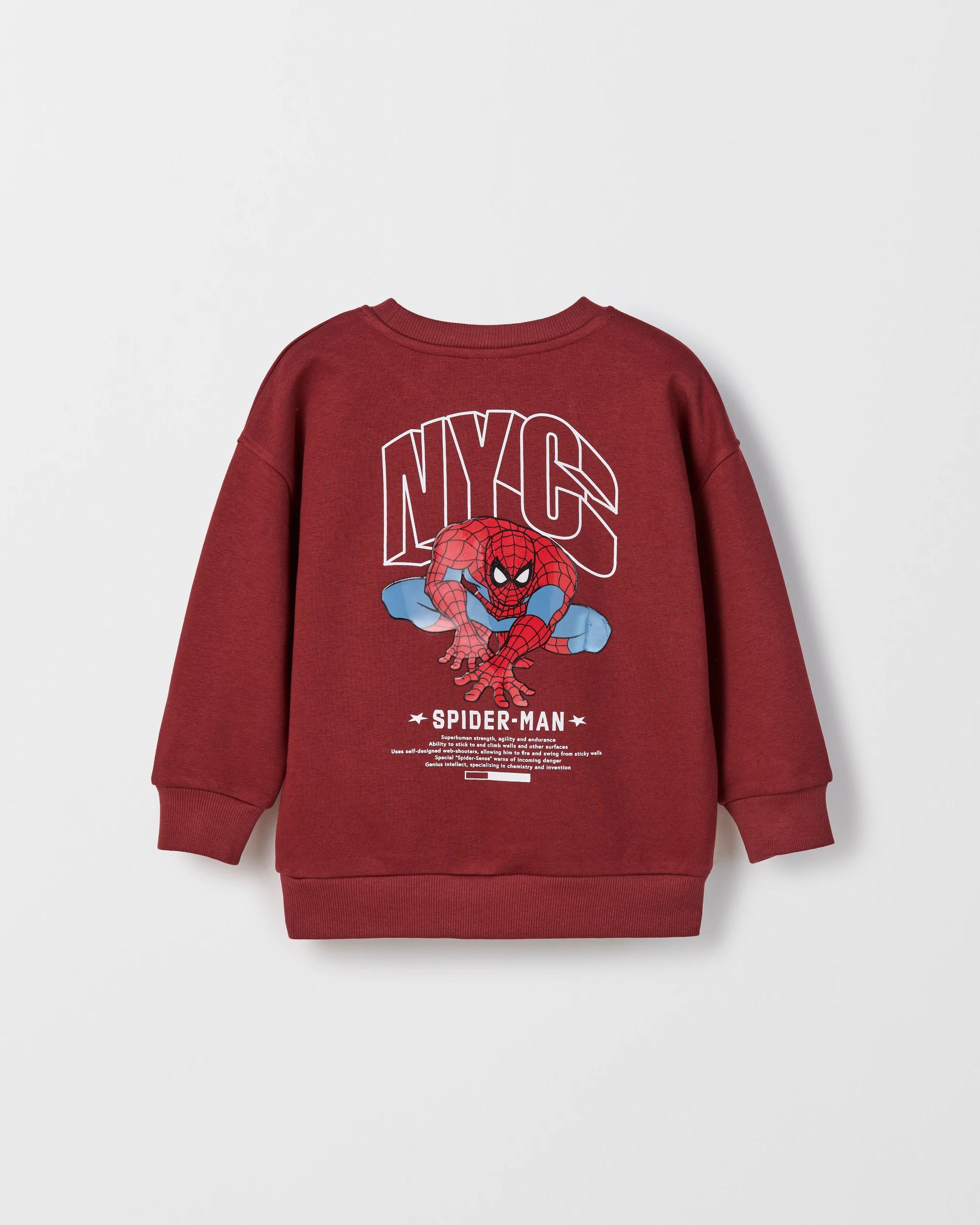 3 Spider-Man Australian Cotton Blend Jumper RED, 3 of 3