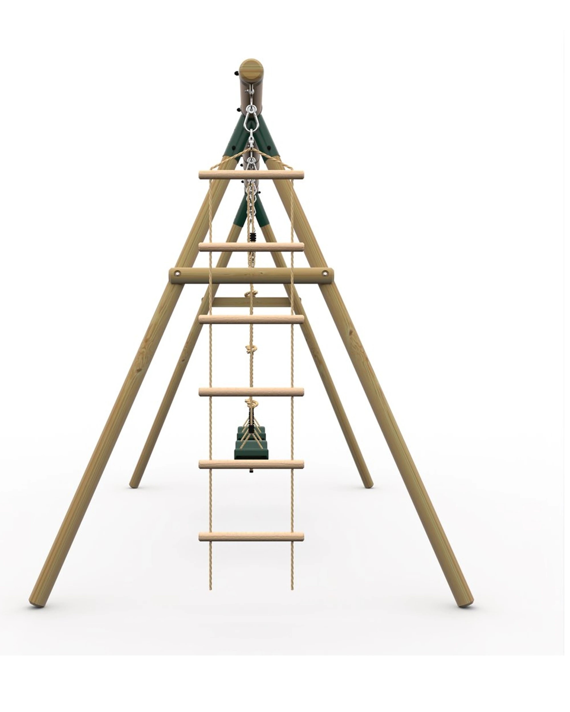 5 Plum Play Au Gibbon Wooden Swing Set With Rope Ladder And Baby Seat Stable Frame, 5 of 8