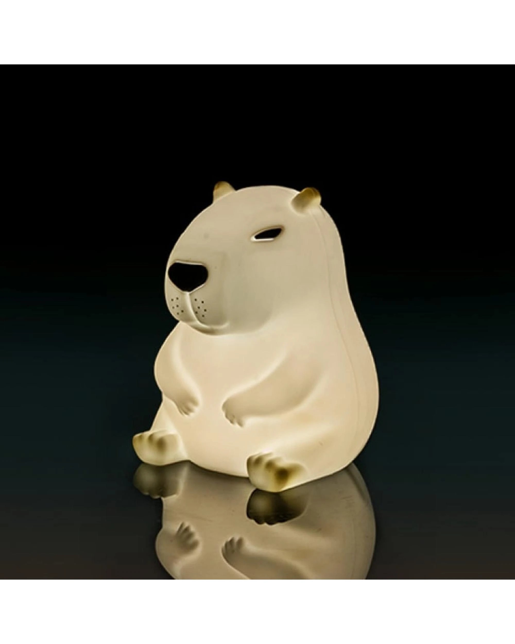 2 Lil' Dreamers Capybara Soft Touch Silicone LED Light - White, 2 of 8