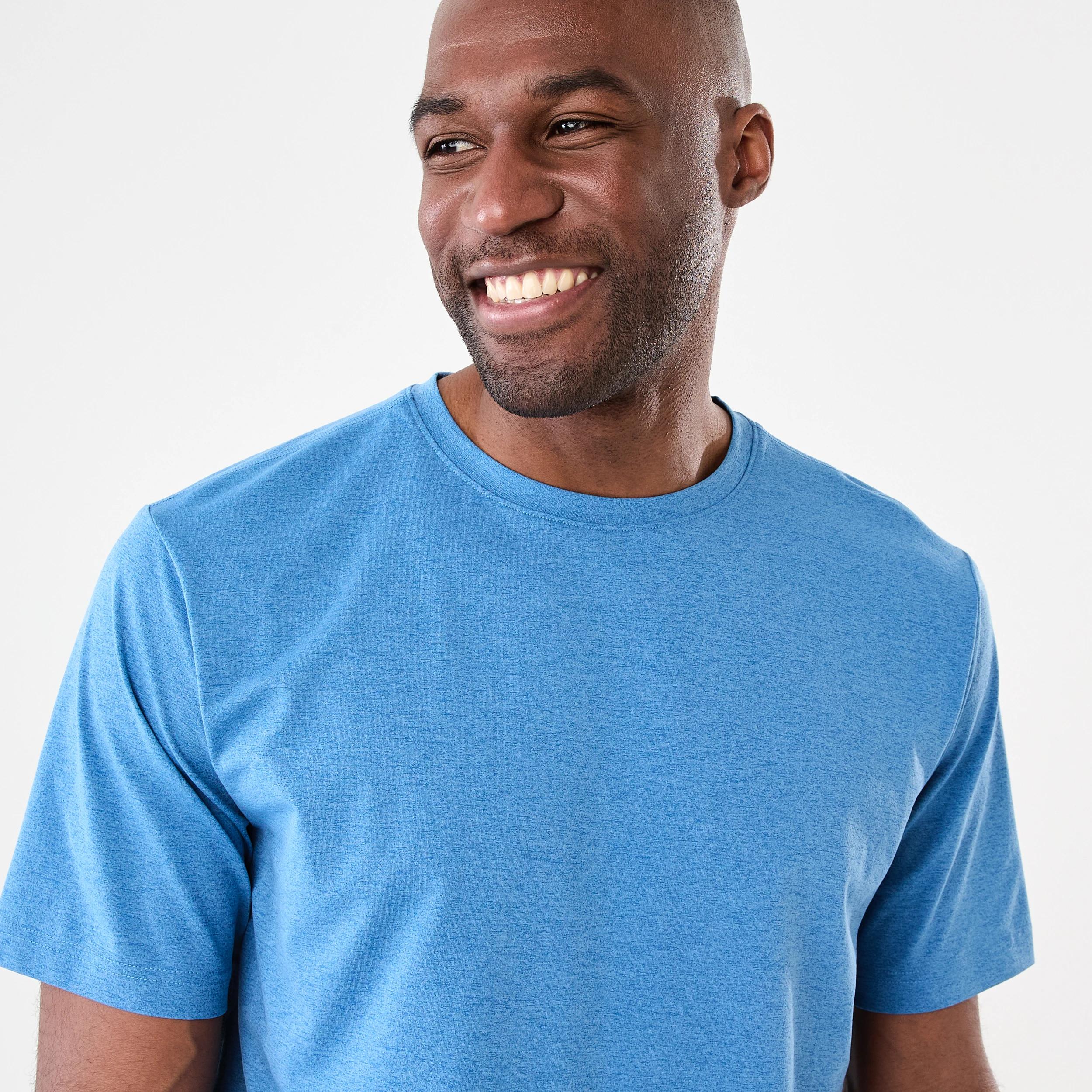 4 Active Mens Regular Training T-shirt Blu Marble, 4 of 5