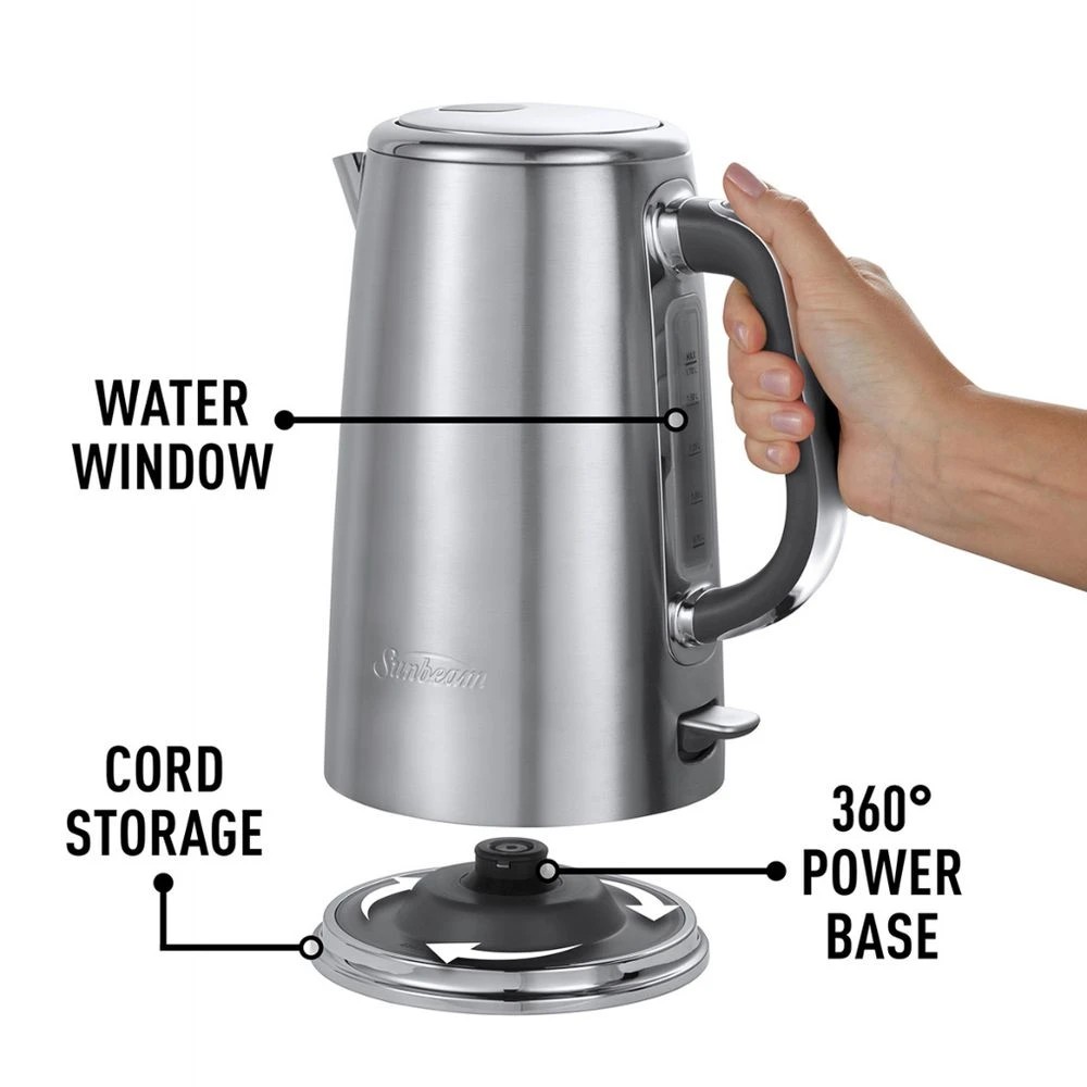 6 Sunbeam Arise 1.7L Stainless Steel Kettle, 6 of 9