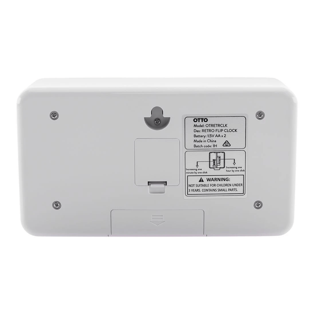 3 Otto Retro Flip Clock White, 3 of 3