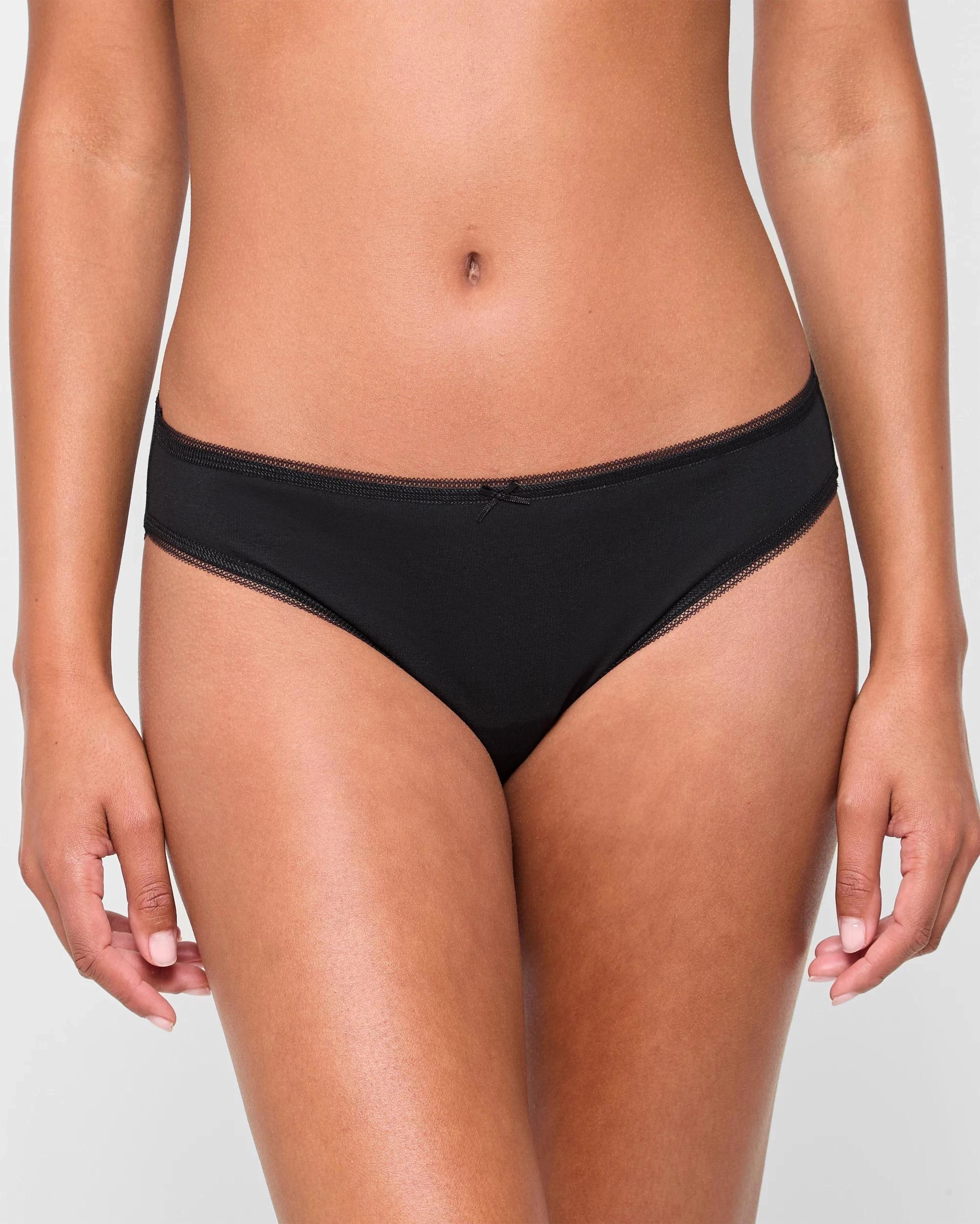 2 Target 5 Pack Cotton/elastane Bikini Briefs BLACK, 2 of 6