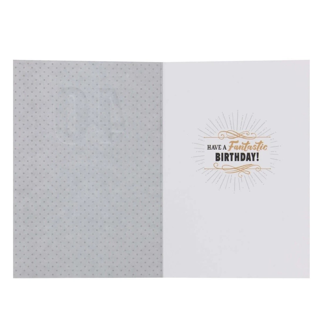 2 Connections from Hallmark 40th Birthday Card - Champagne and Stars, 2 of 3