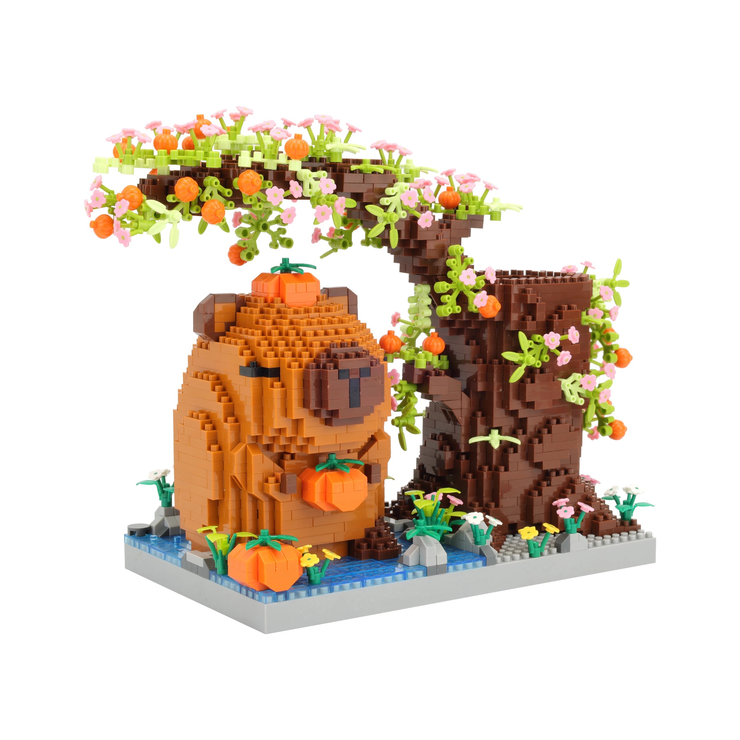 3 1731 Piece Mini Blocks Animal Series: Capybara Under Tree, 3 of 7