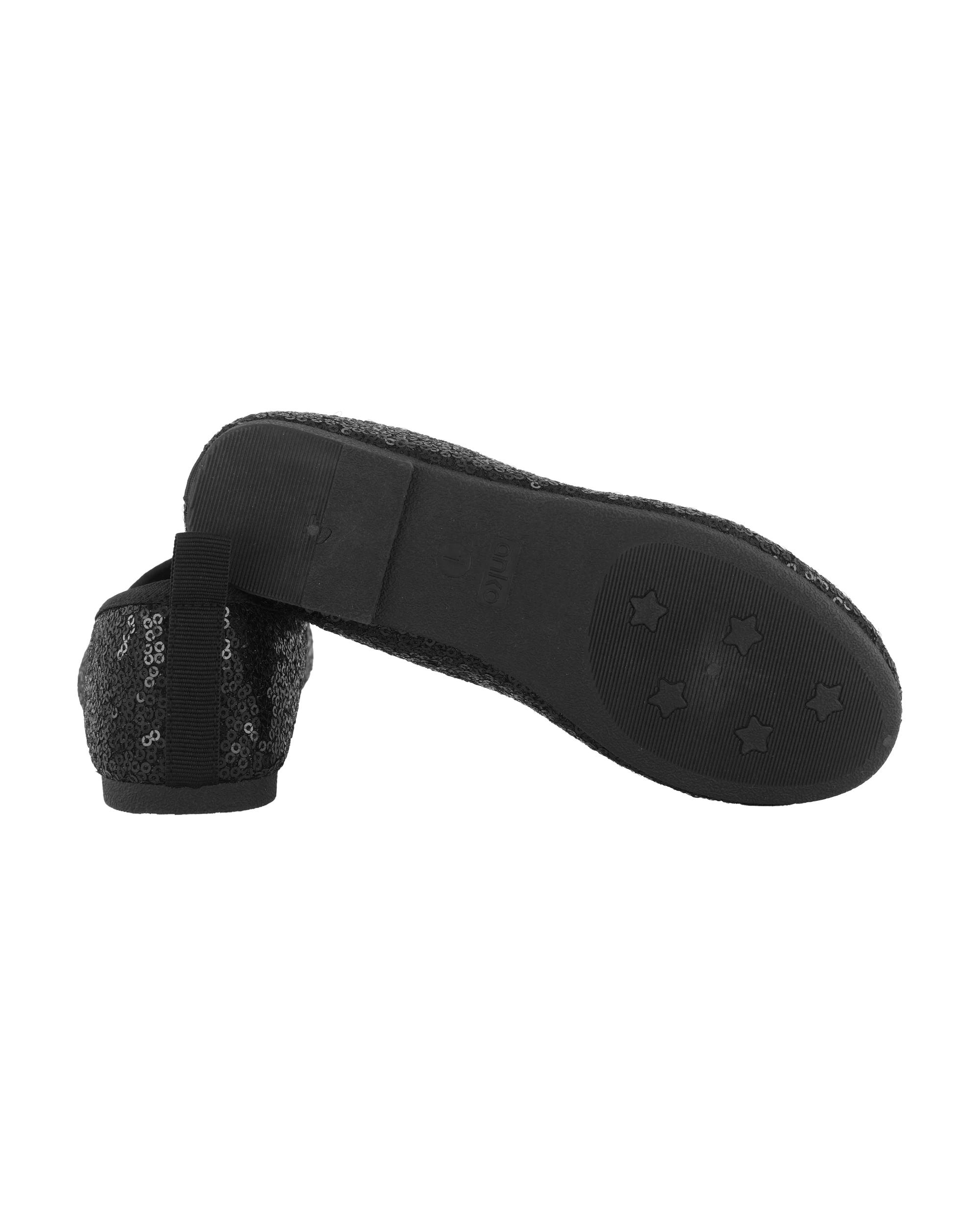 5 Senior Sequin Flats Black Sqn, 5 of 5
