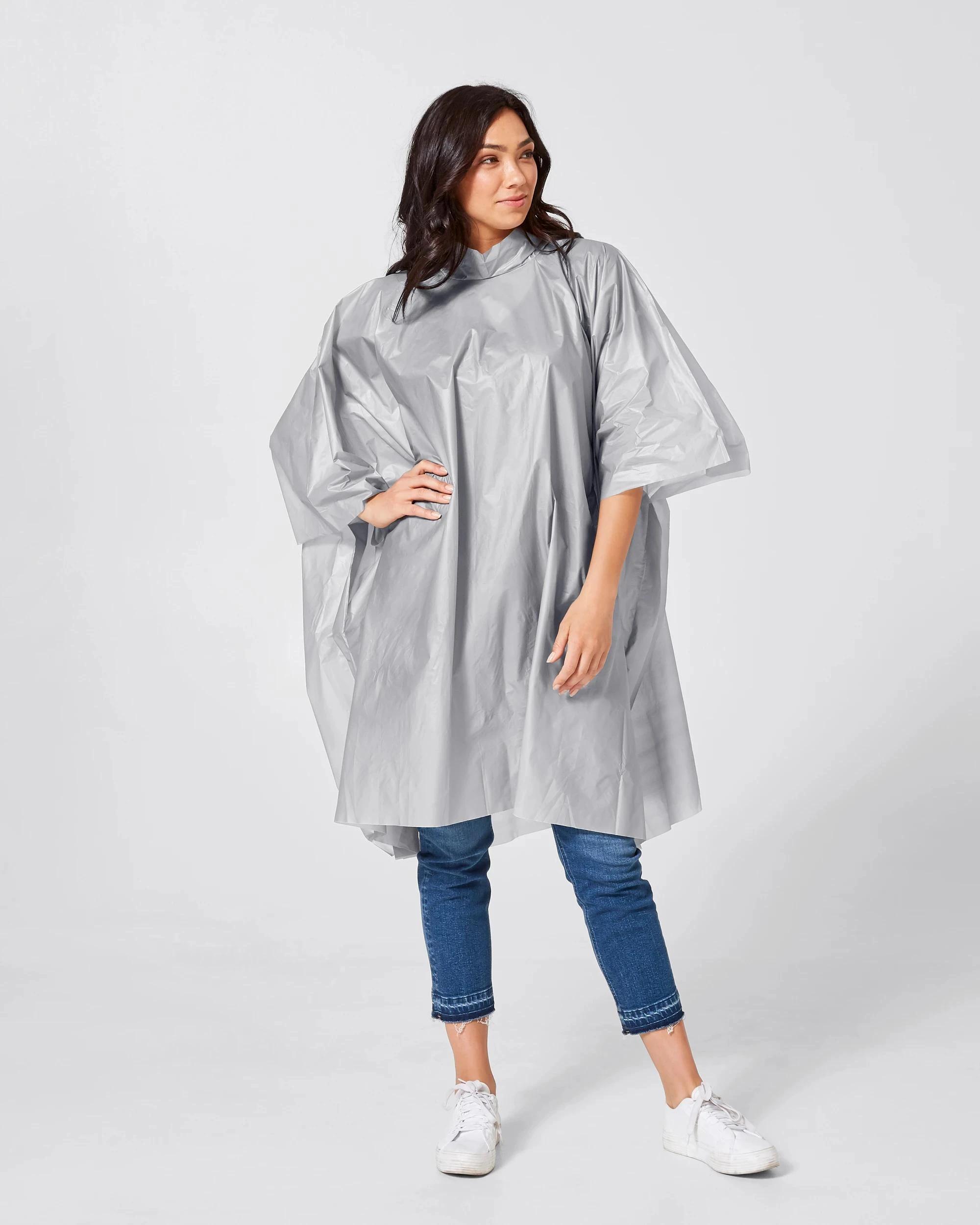 3 Rain and Shine Rain Poncho GREY, 3 of 4