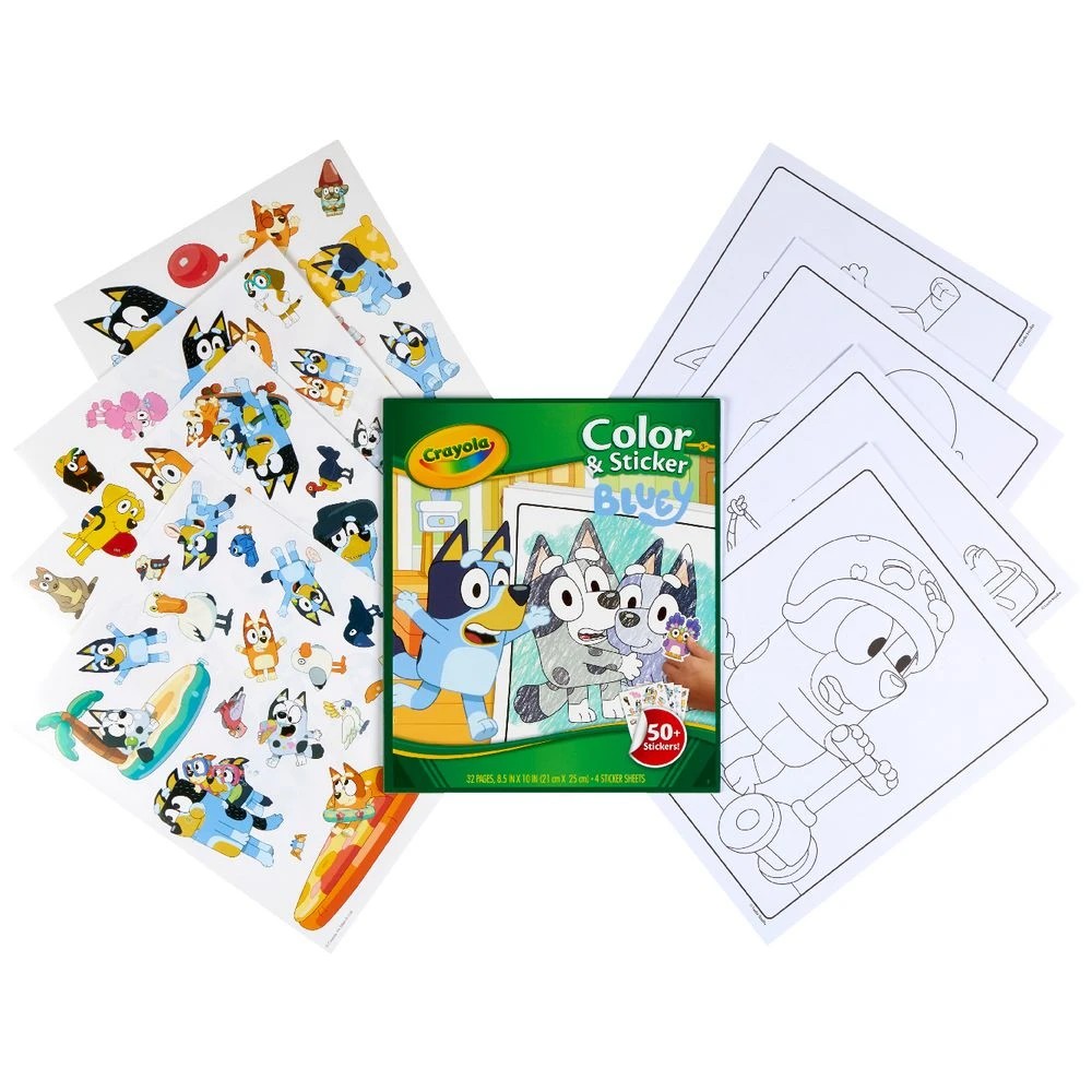 2 Crayola Colour & Sticker Book Bluey, 2 of 3