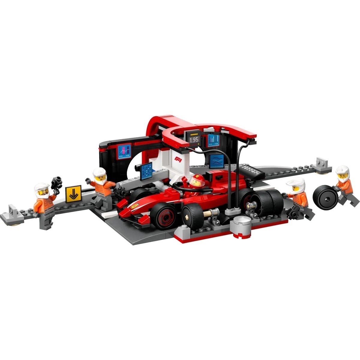 3 LEGO City F1 Pit Stop & Pit Crew with Ferrari Car 60443, 3 of 10