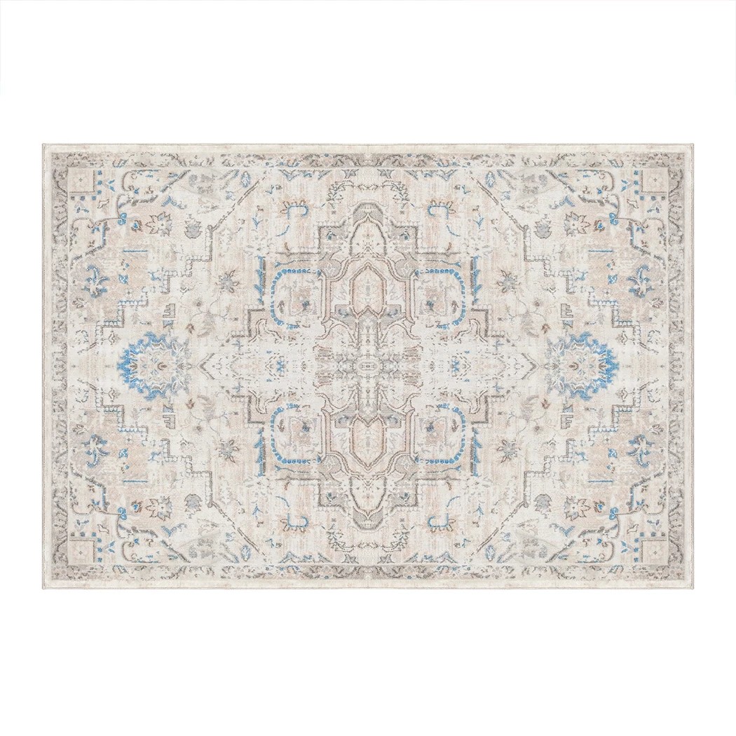1 Marlow Room Area Rug Machine Washable Distressed Carpet, 1 of 8