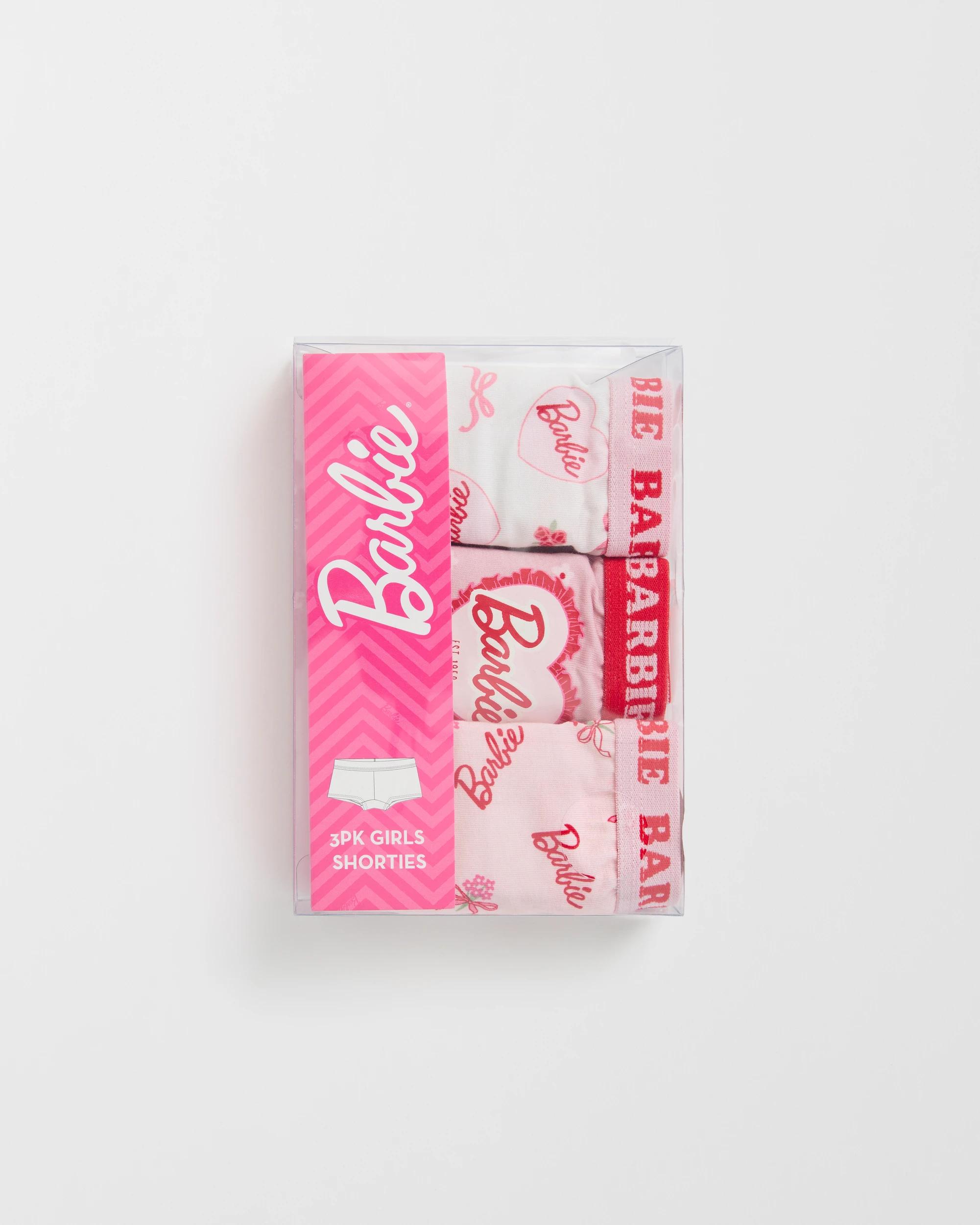 2 Barbie Australian Cotton 3 Pack Younger Girls Shortie BARBIE, 2 of 2