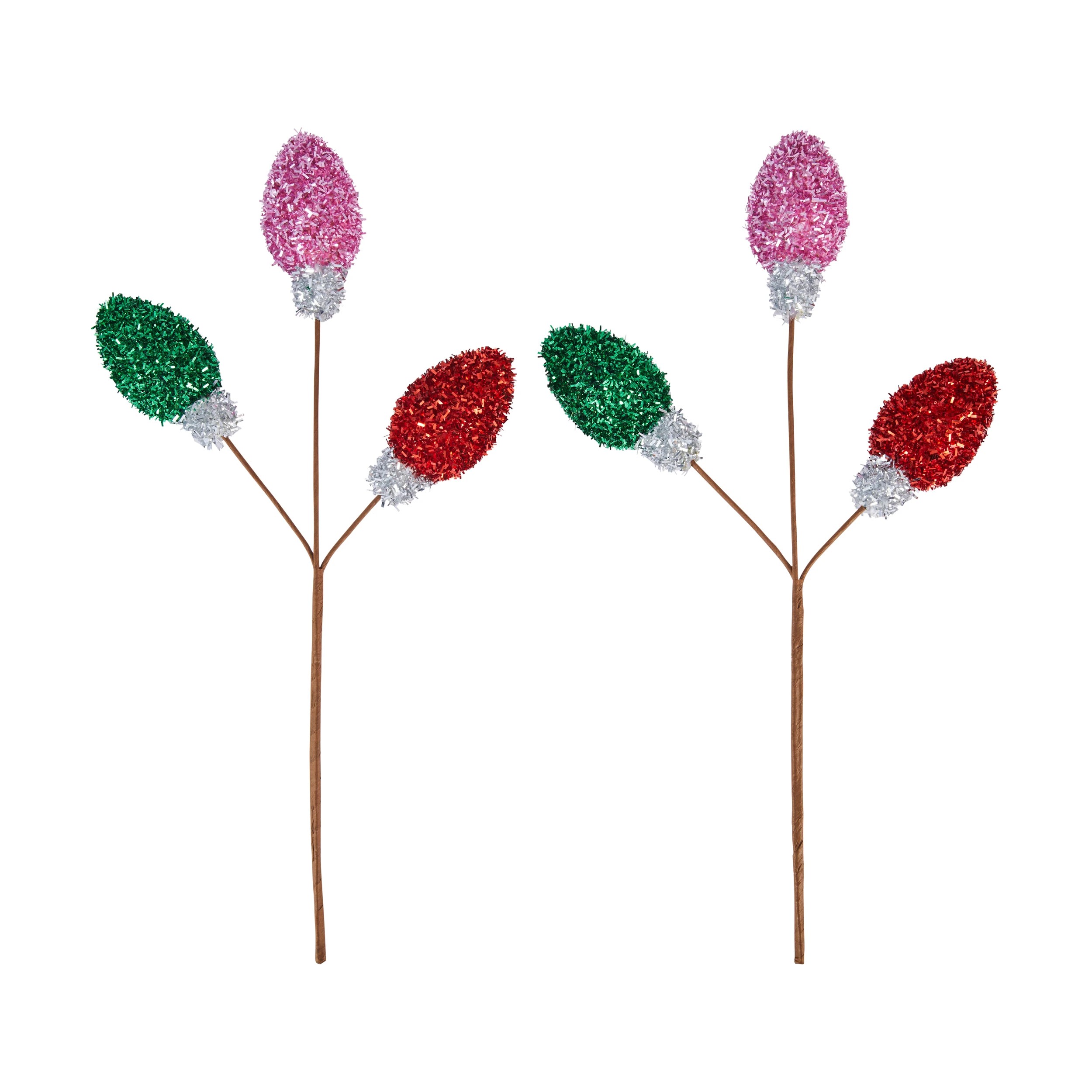 1 2 Pack Vintage Light Bulb Tree Picks, 1 of 2