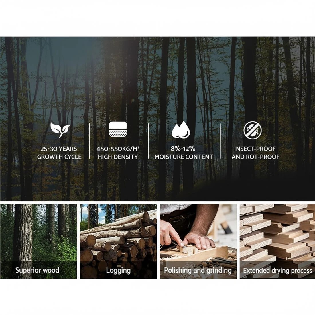 4 Artiss Bed Frame Double Size  VANKE - Grey, 4 of 10