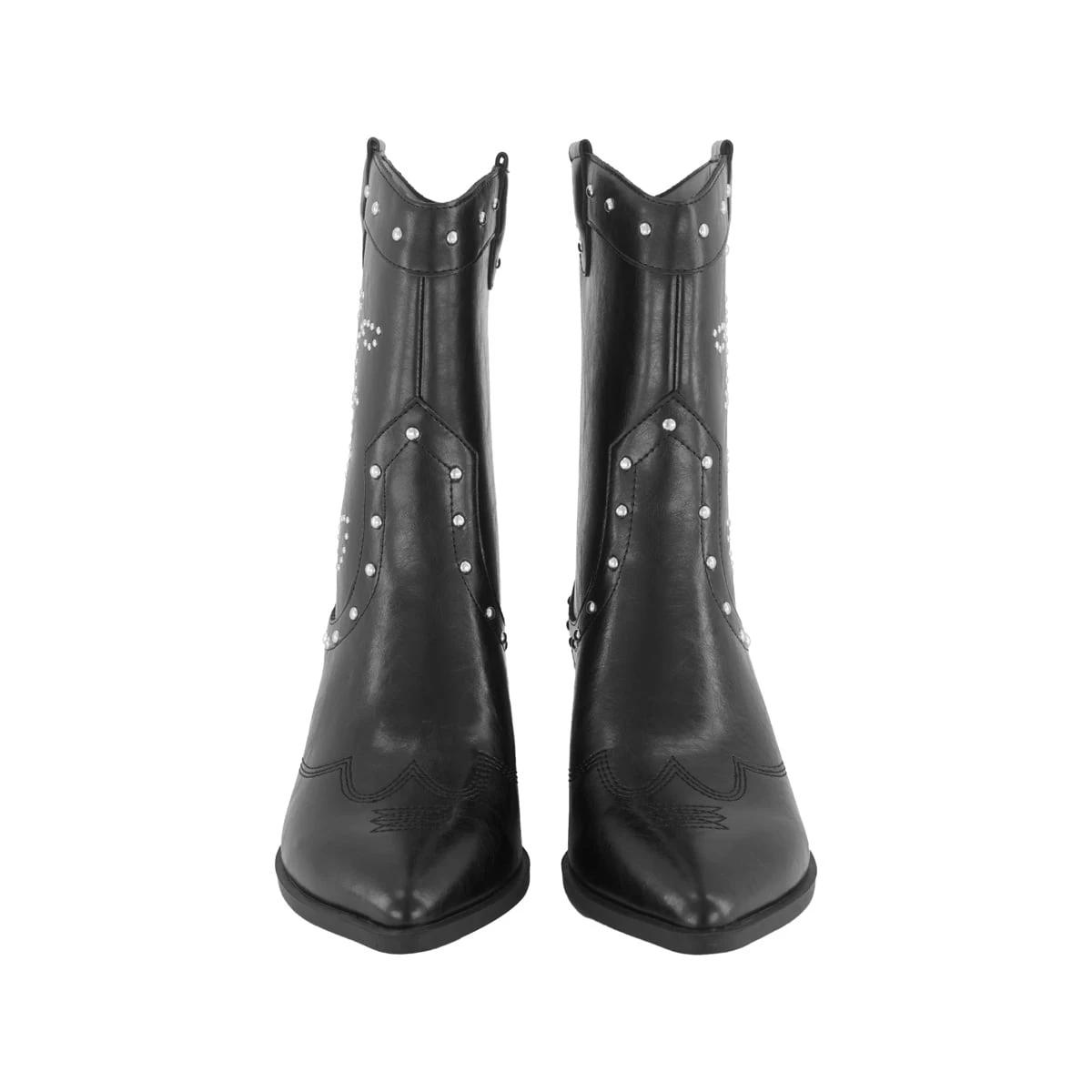 2 Western Block Heel Boots Black, 2 of 4