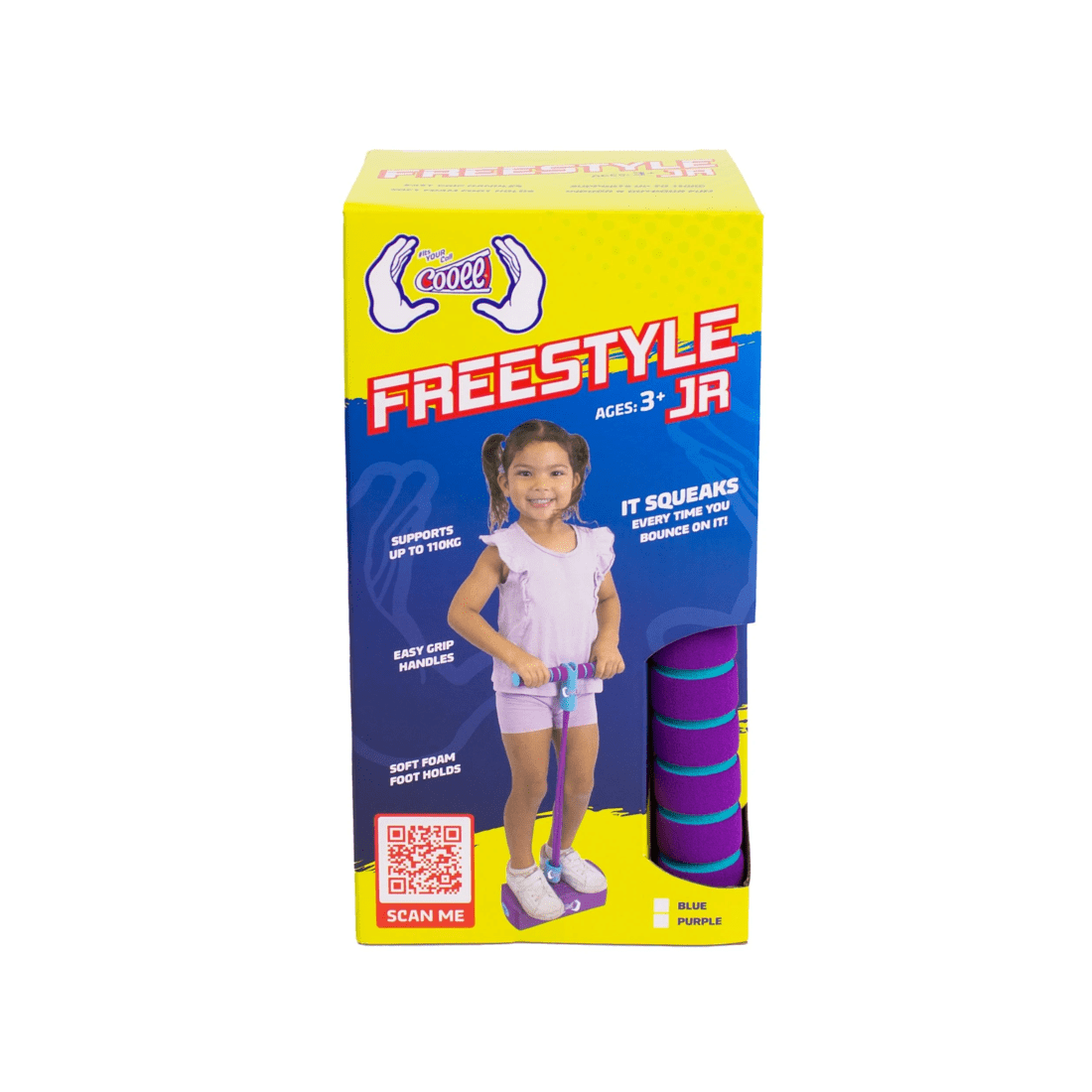 2 Cooee Freestyle Junior Pogo Stick - Purple/Blue, 2 of 2