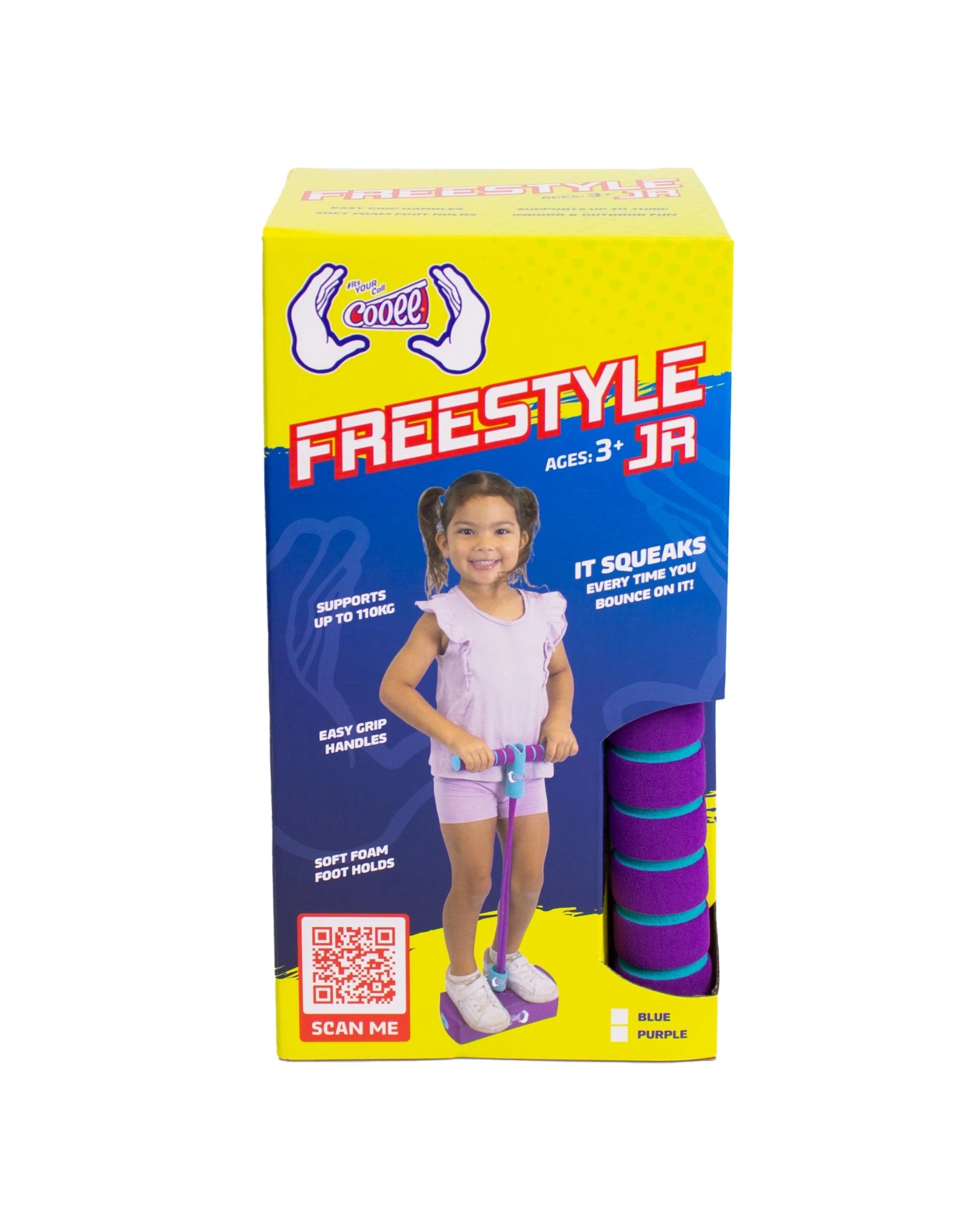 2 Cooee Freestyle Junior Pogo Stick - Purple/Blue, 2 of 2