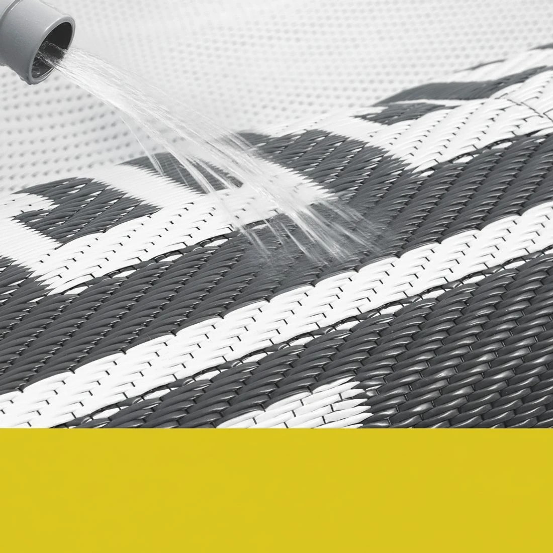 5 Gardeon Outdoor Rugs 152x244cm Large Carpet Reversible Area Mat PP Dual-Sided Patio Rug Greek Key - Grey, 5 of 8