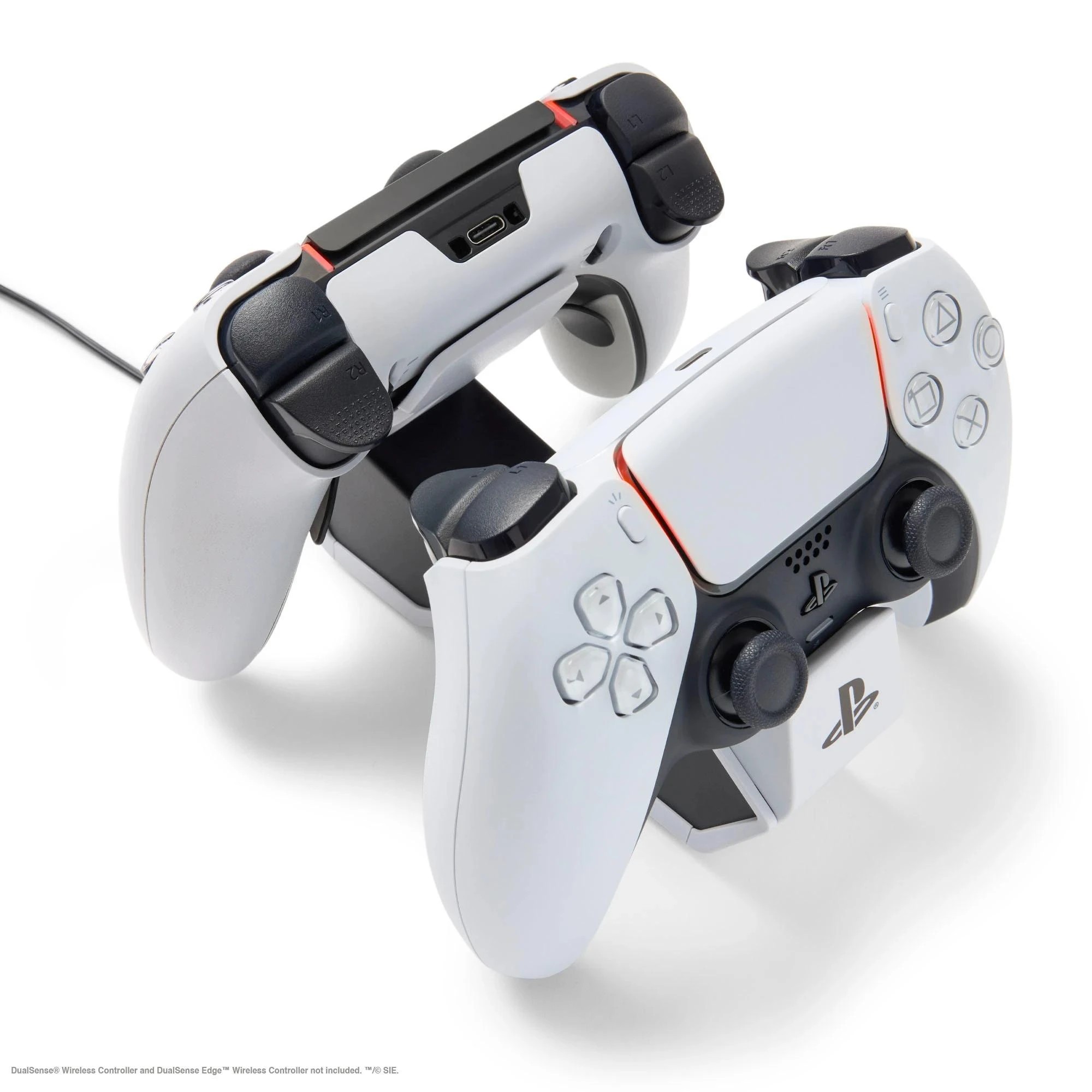 10 PowerA Twin Charging Station for PlayStation 5 DualSense Wireless Controllers - White, 10 of 10