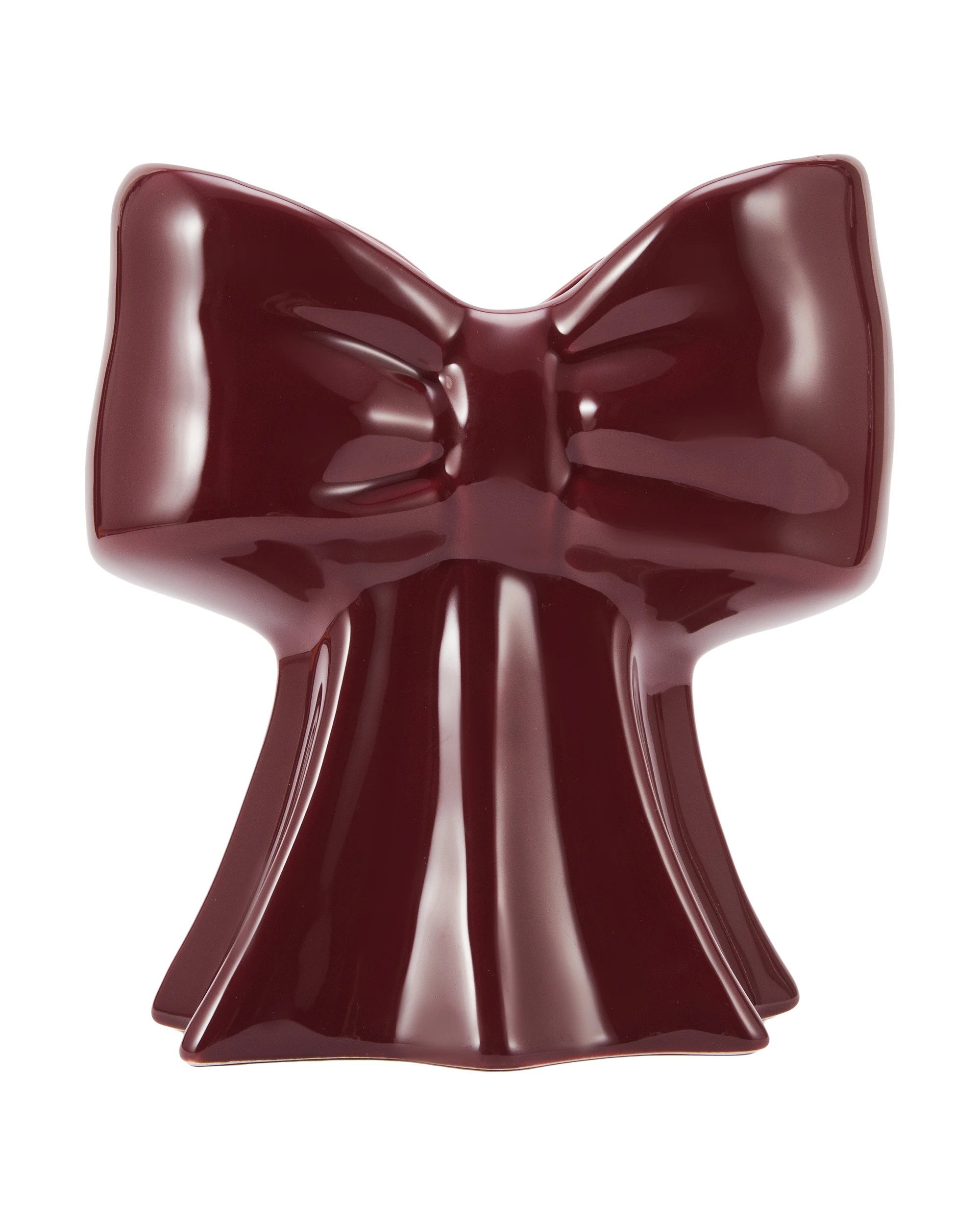 1 Christmas Bow Vase - Fig, 1 of 5