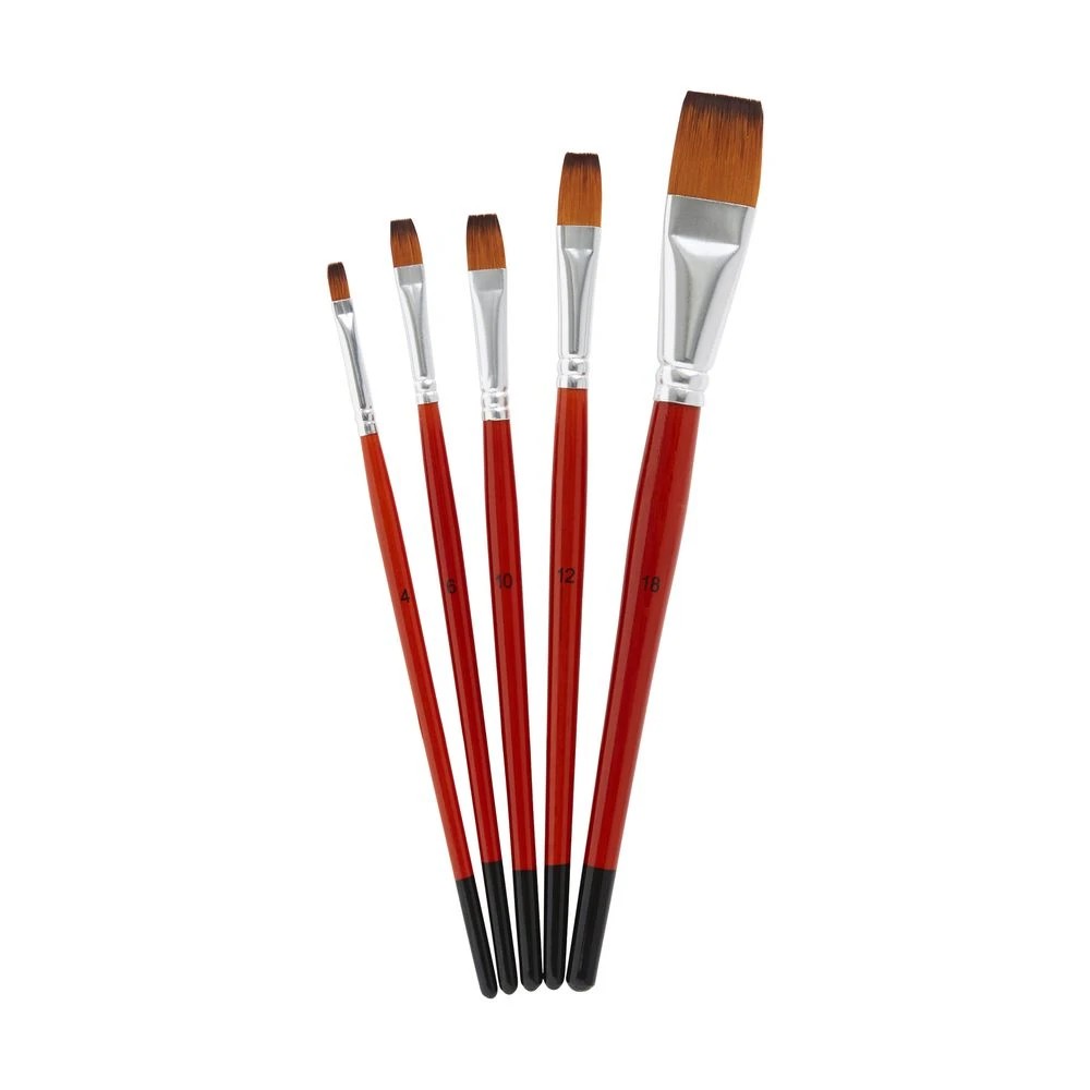 4 Born Flat Taklon Paintbrush Set 5 Pack, 4 of 5