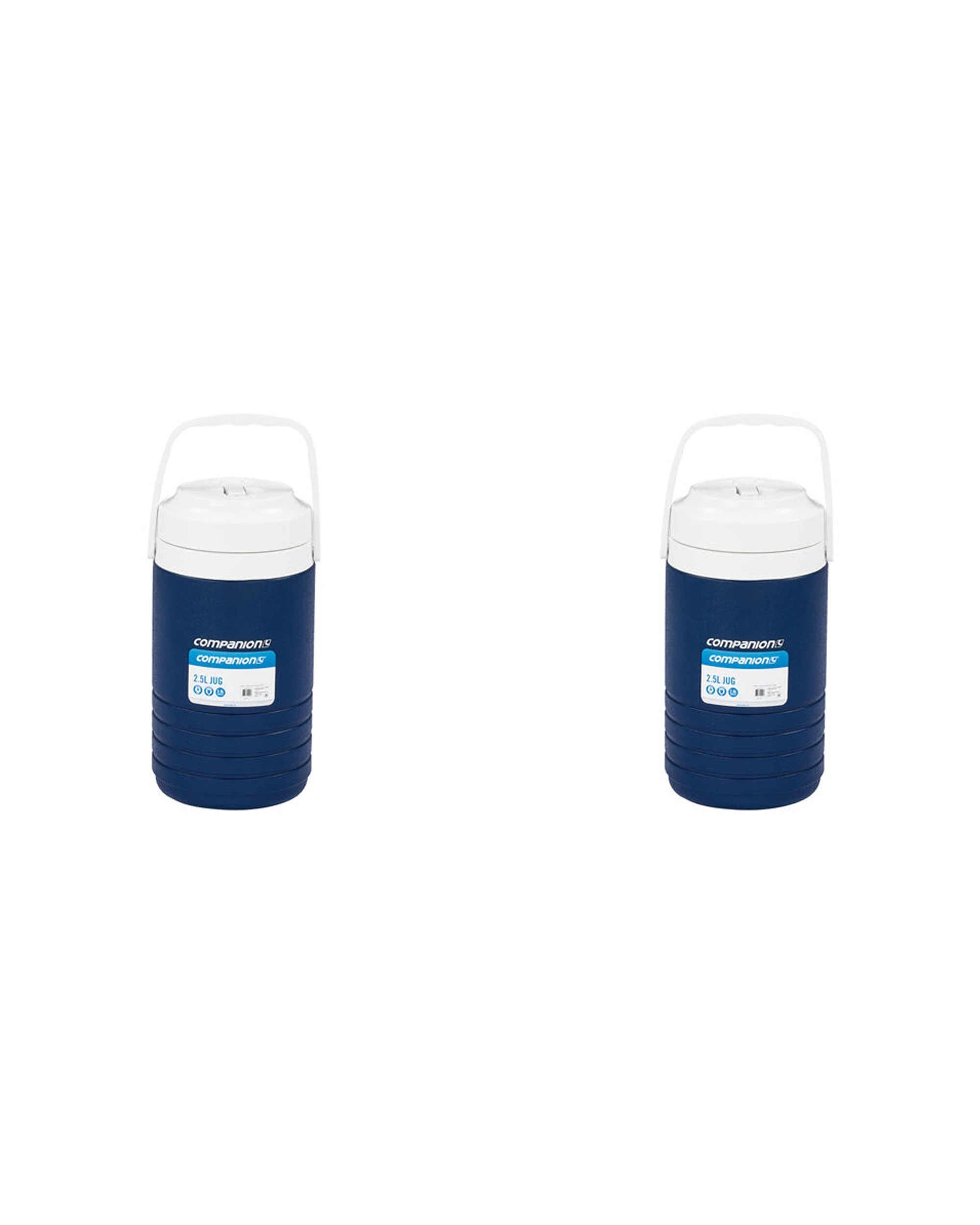 1 Companion Insulated Jug 2 Pack 2.5L Easy Pour Wide Mouth Camping Portable - Blue, 1 of 3