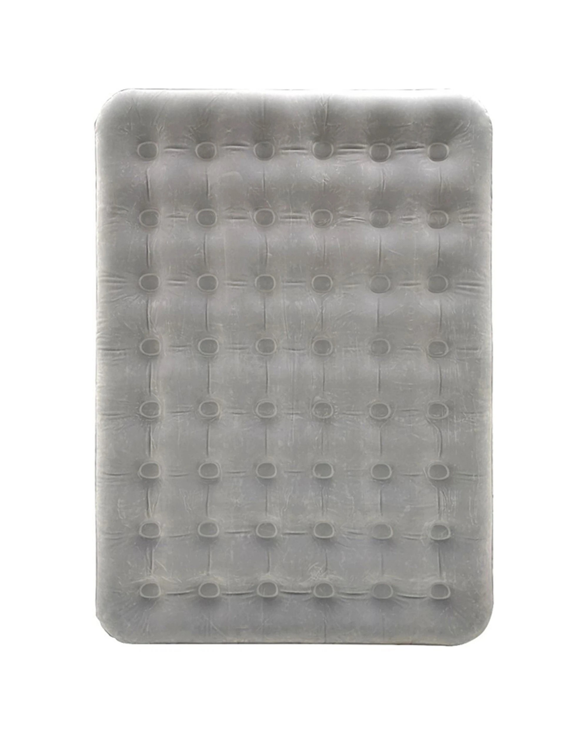 1 Wildtrak Queen Air Mattress Waterproof Flocked Inner Coil - Grey, 1 of 2