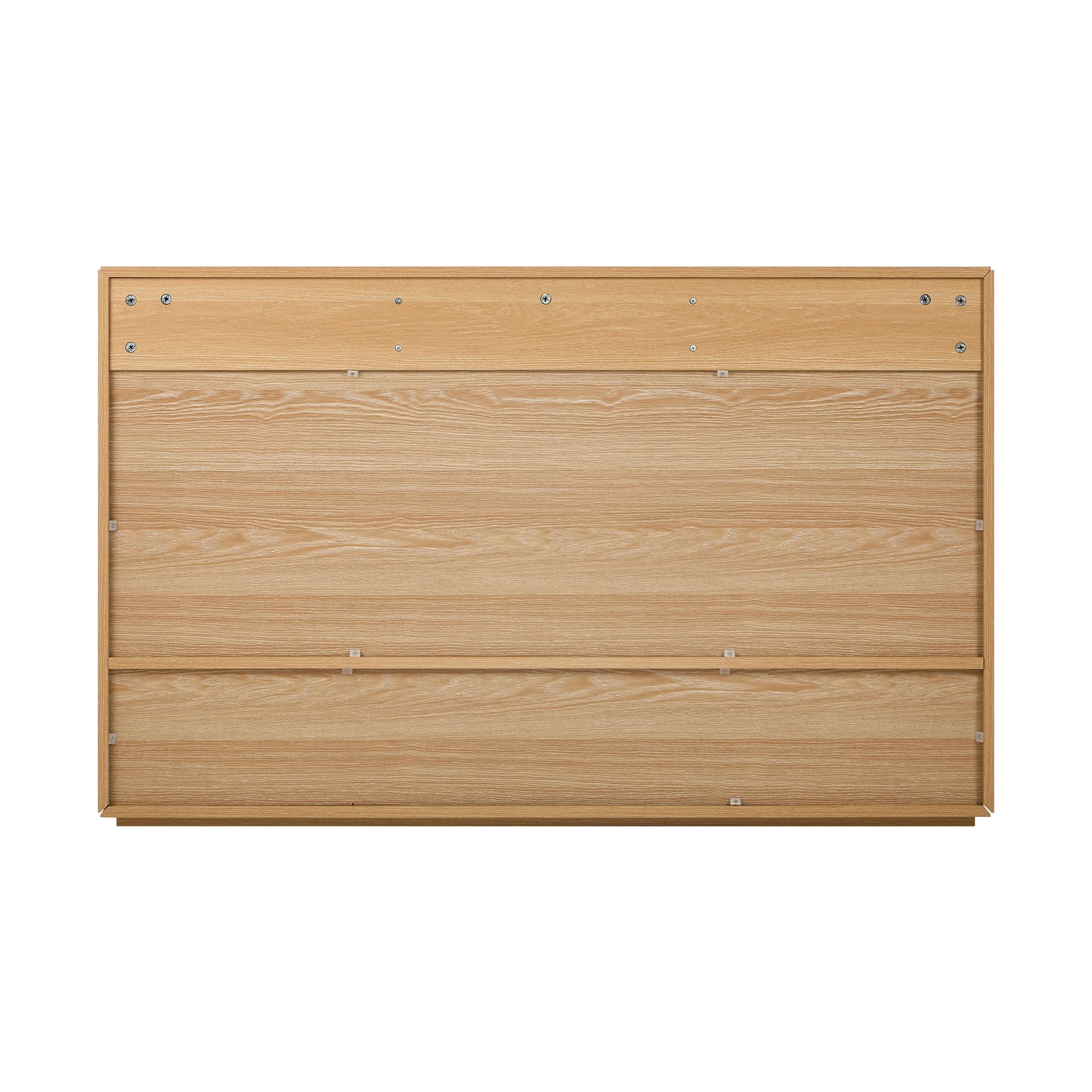 8 Oikiture Buffet Sideboard Storage Cabinet 3 Doors Cupboard 120cm - Natural, 8 of 9