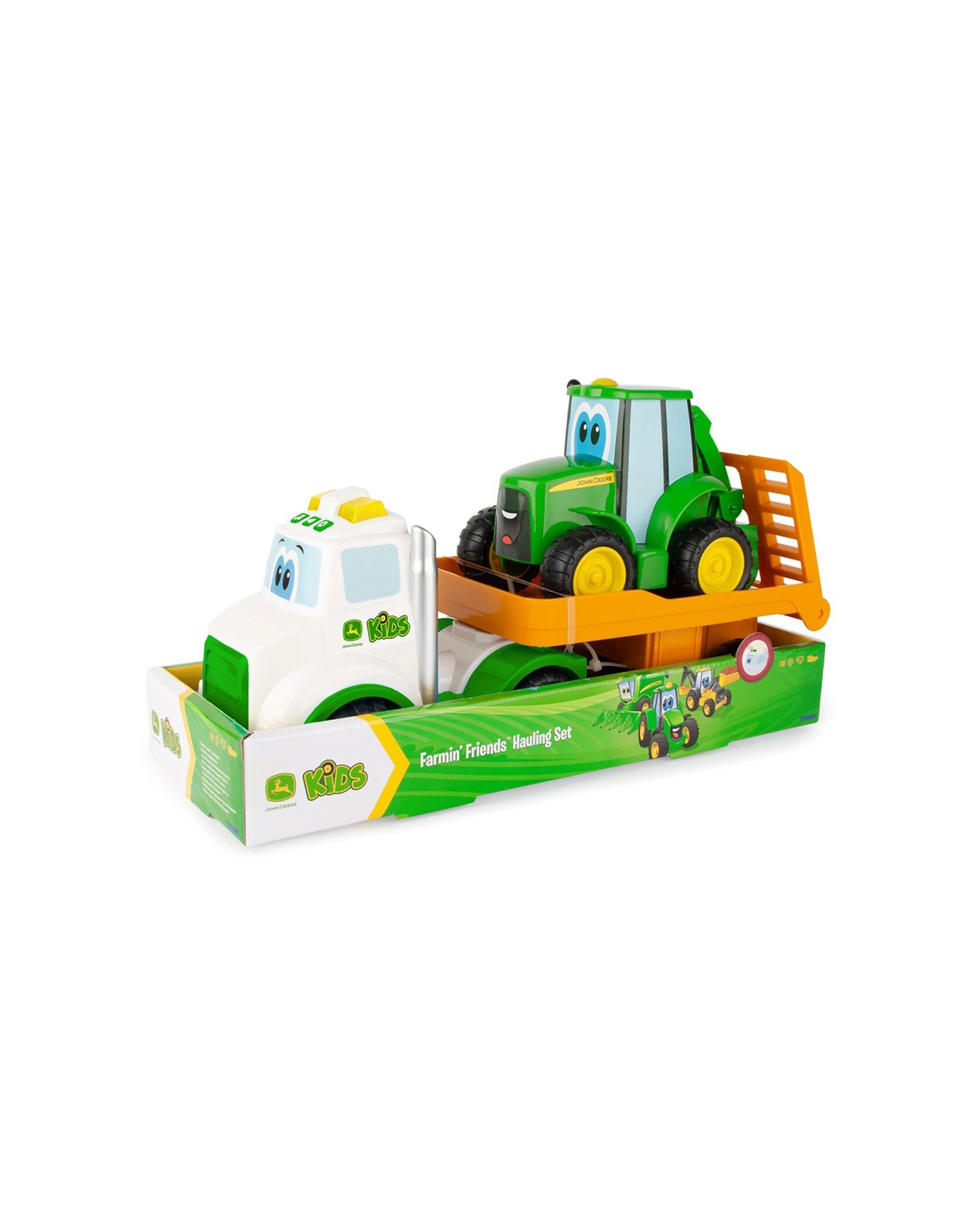 2 John Deere Farmin Friends Hauling Set Truck Tractor Light Sound Toy 18m Plus - Green, 2 of 2