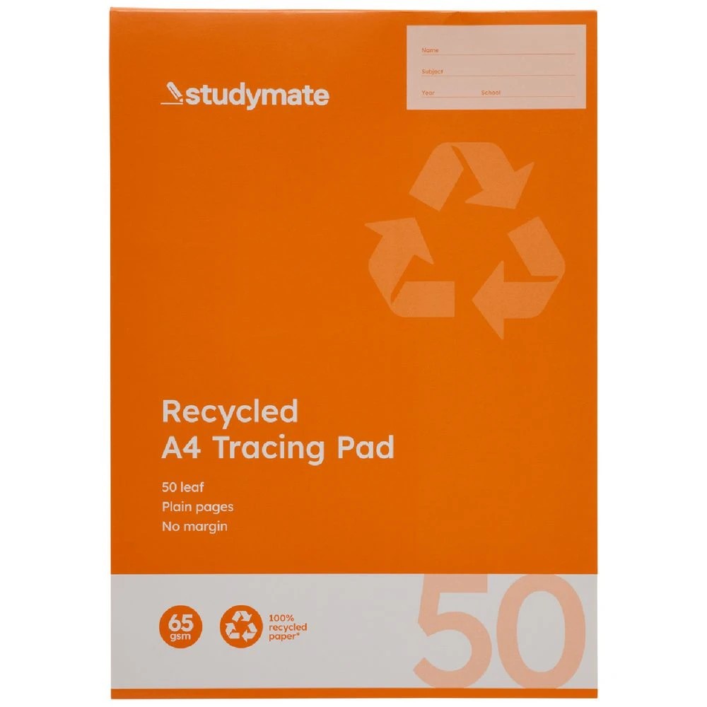 3 Studymate A4 Tracing Pad 50 Leaf Orange, 3 of 3