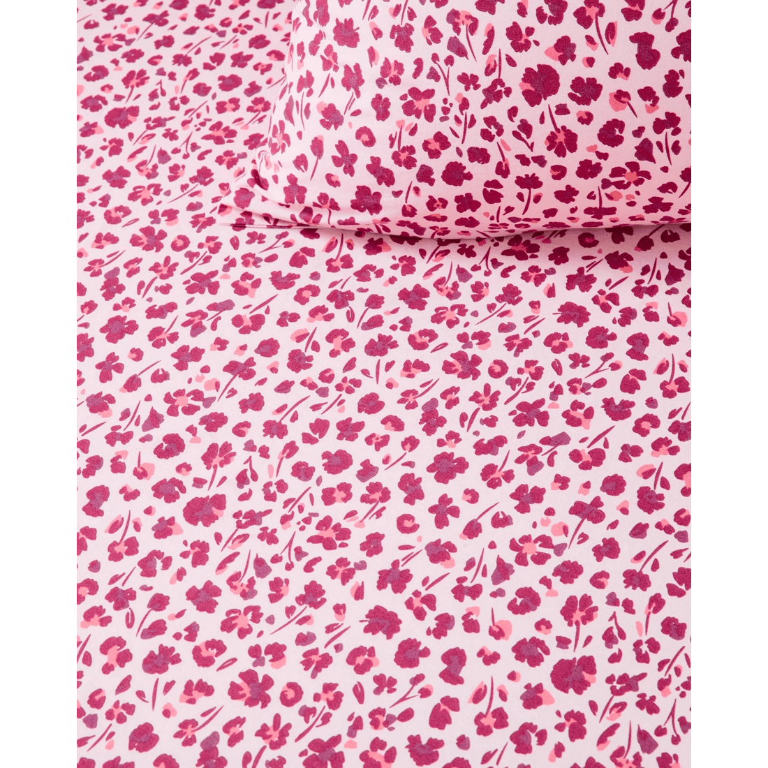 2 Target Australian Cotton Leopard Floral Mix & Match Fitted Sheet - Pink, 2 of 3