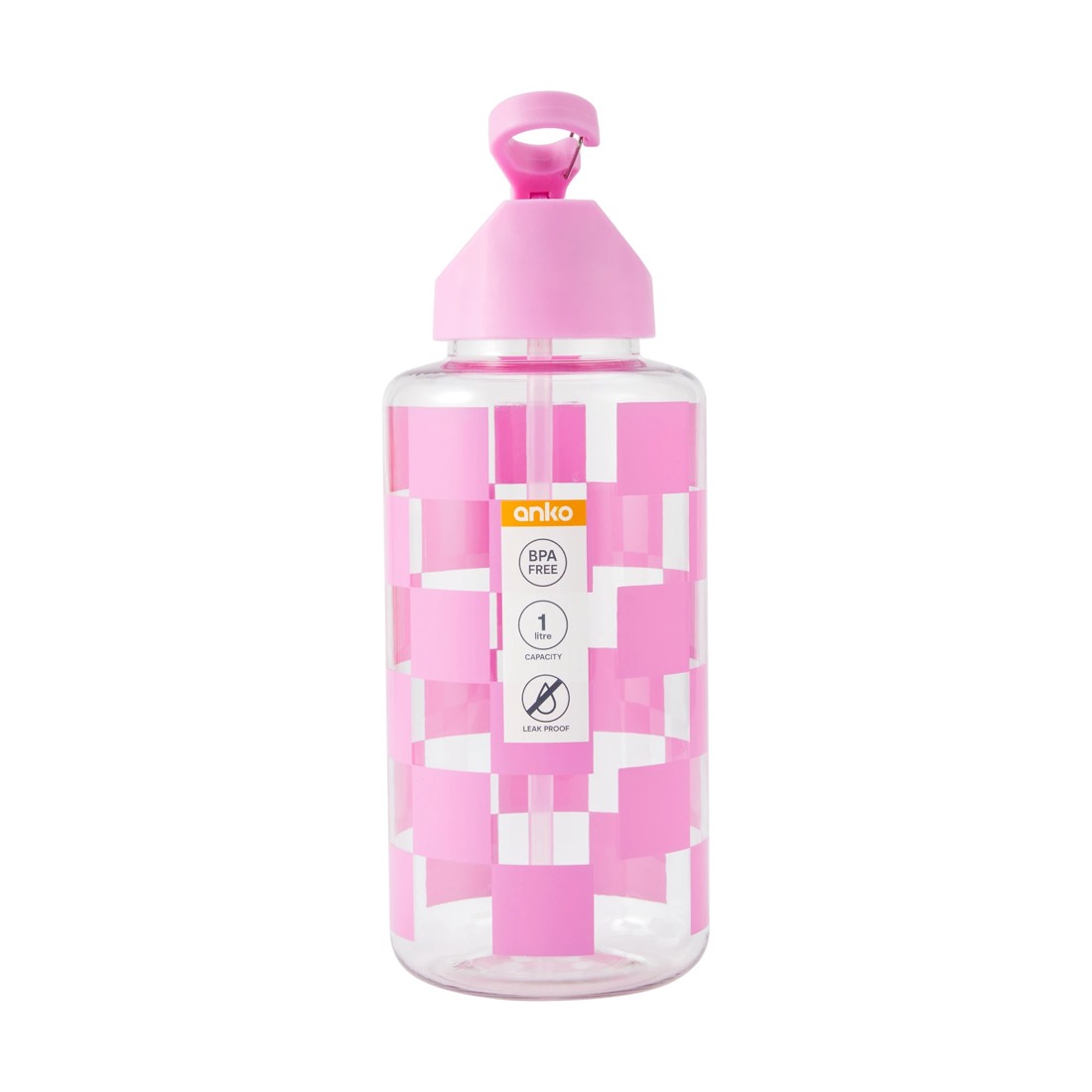 7 1L Check Cylinder Drink Bottle, 7 of 7