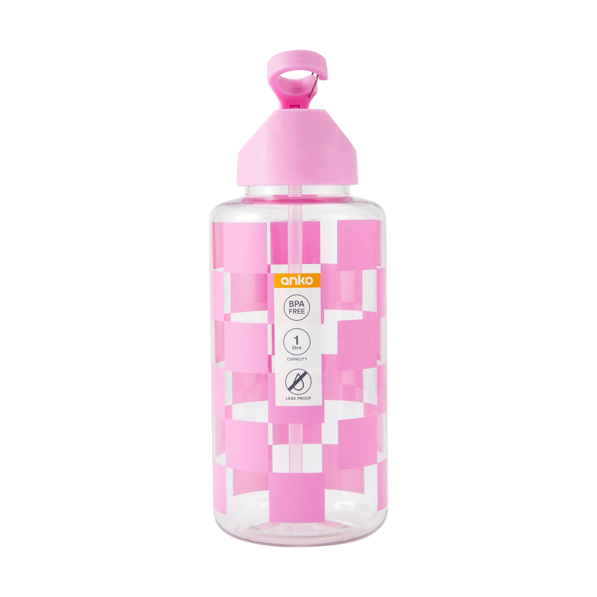 7 1L Check Cylinder Drink Bottle, 7 of 7