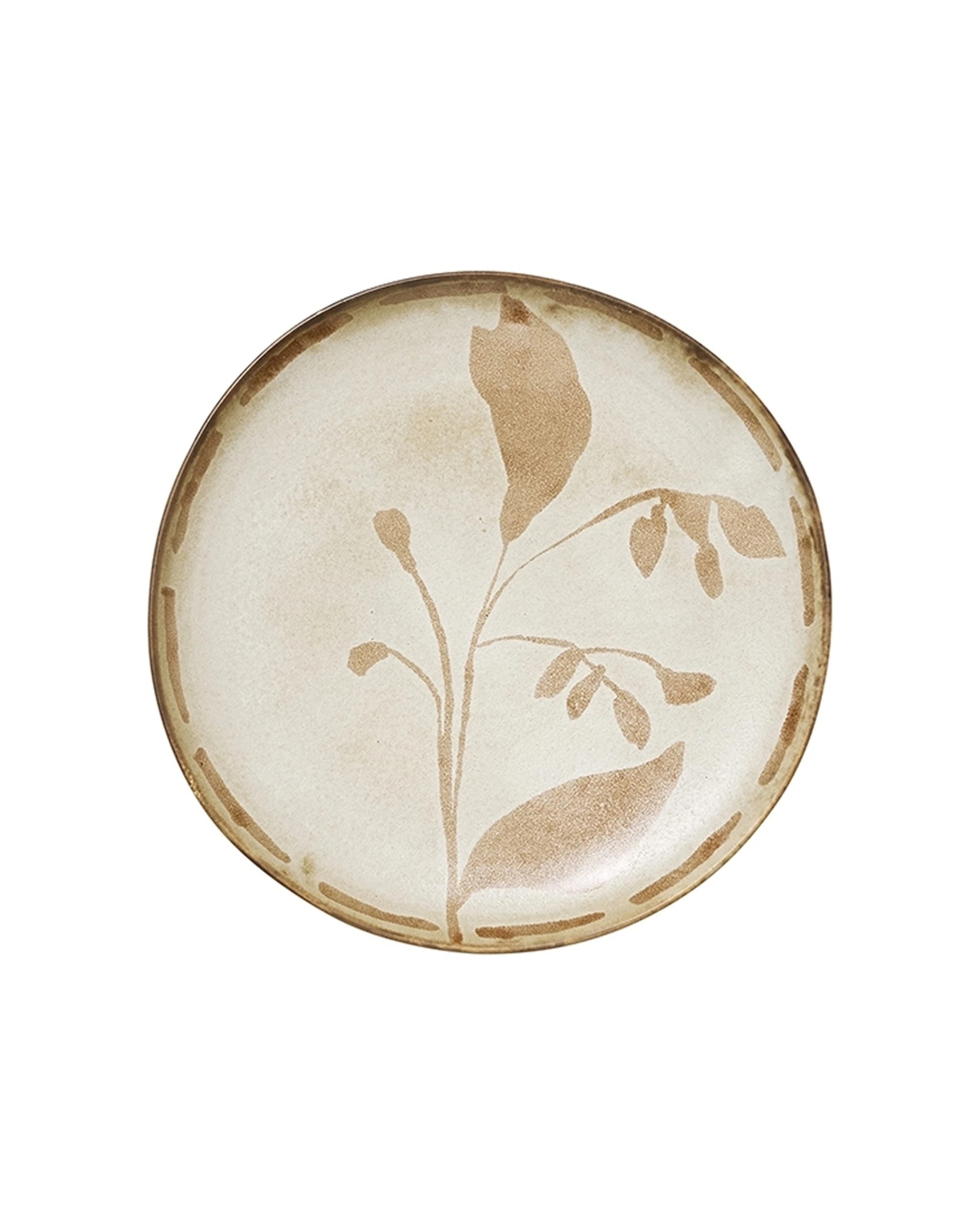 3 Ecology 4pc Hand Drawn Floral Silhouettes Cecile Cake Side Plates Stoneware - Multi, 3 of 5