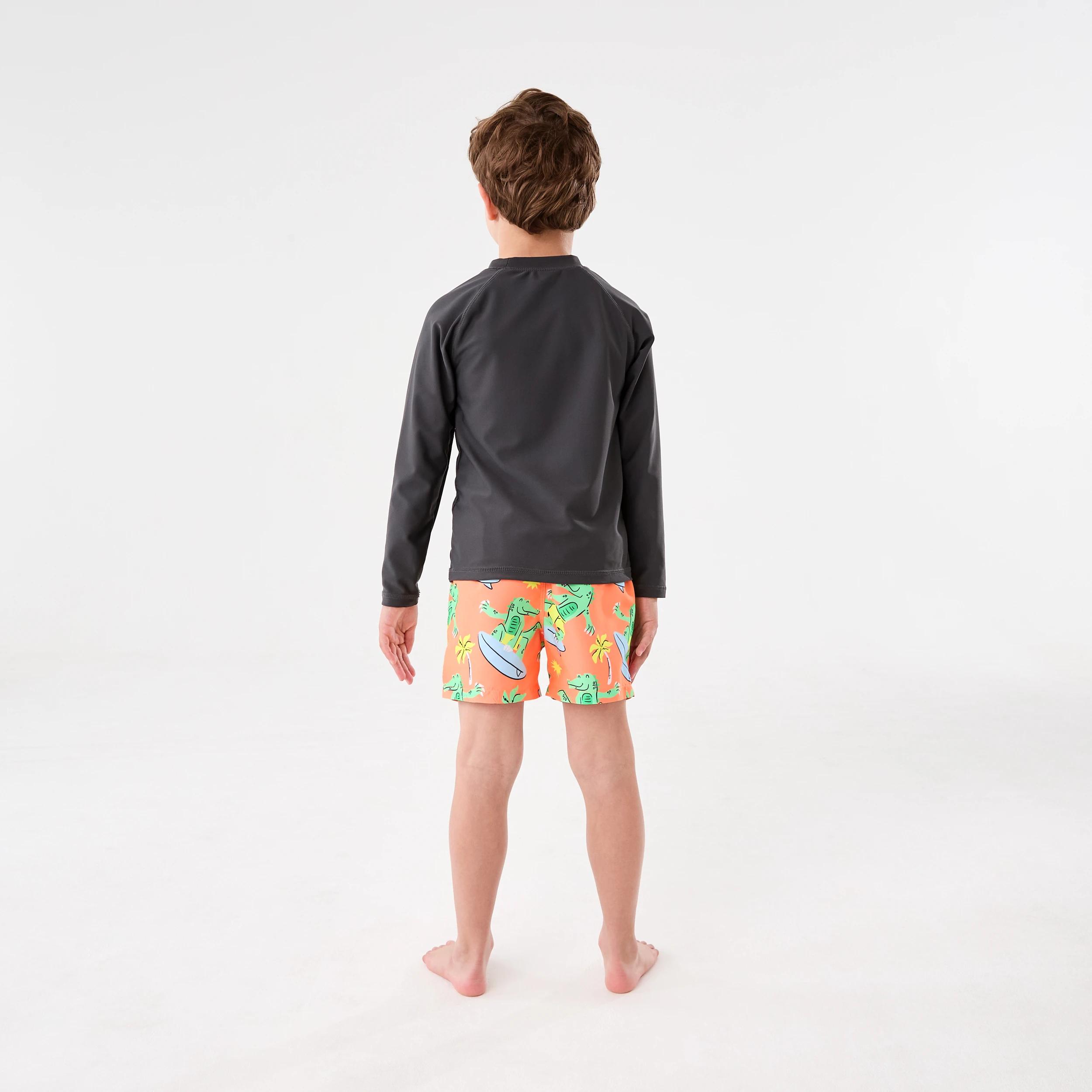 6 Printed Boardshorts SURF CROC FLURO ORANGE, 6 of 6