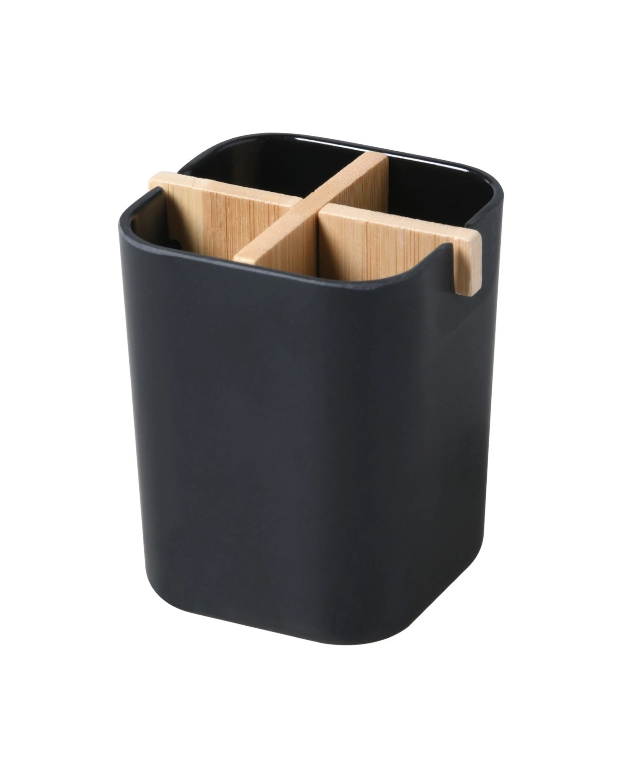 1 Takara Takae Bamboo Toothbrush Holder - Black, 1 of 6