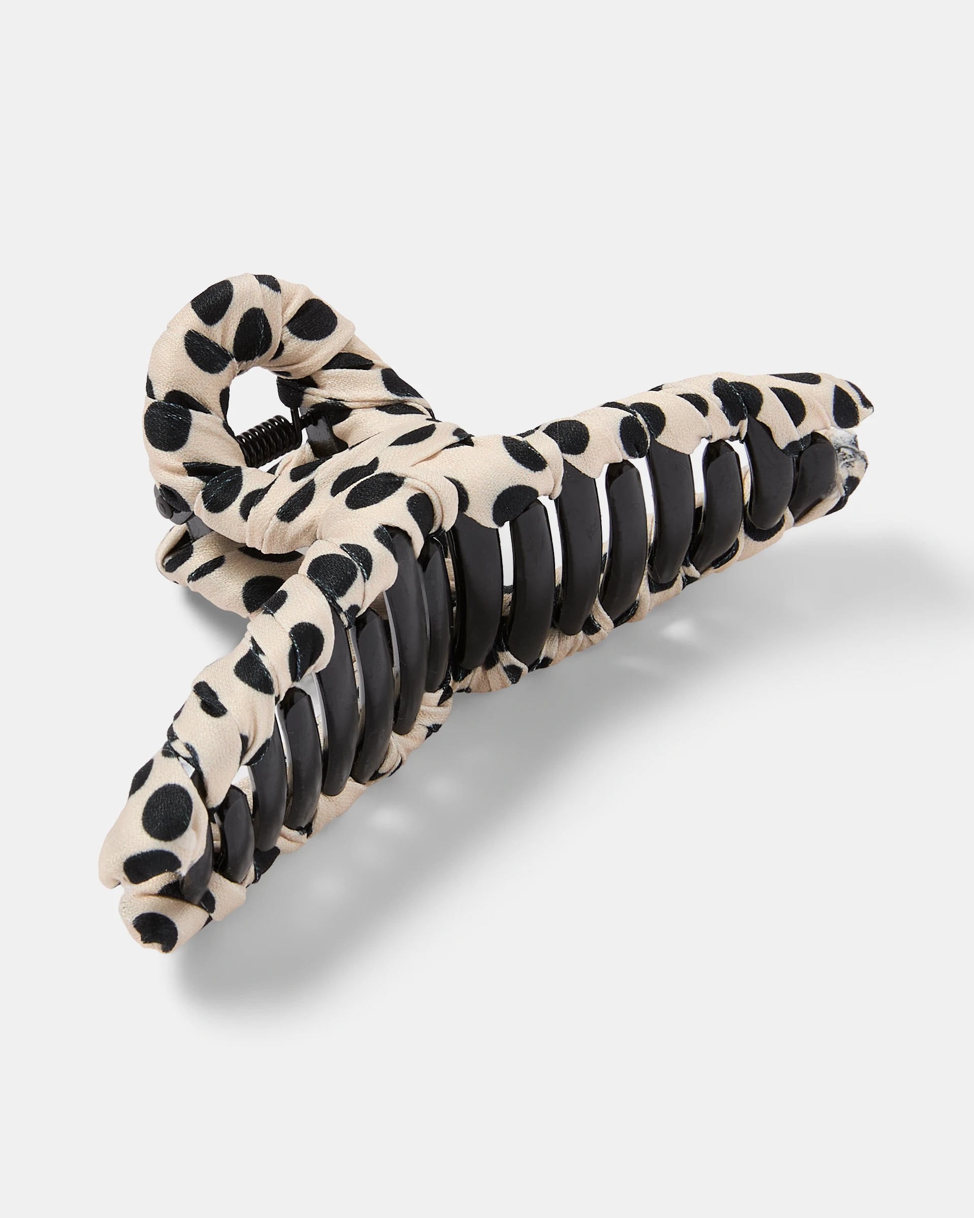 2 Polka Fabric Loop Claw Hair Clip, 2 of 4