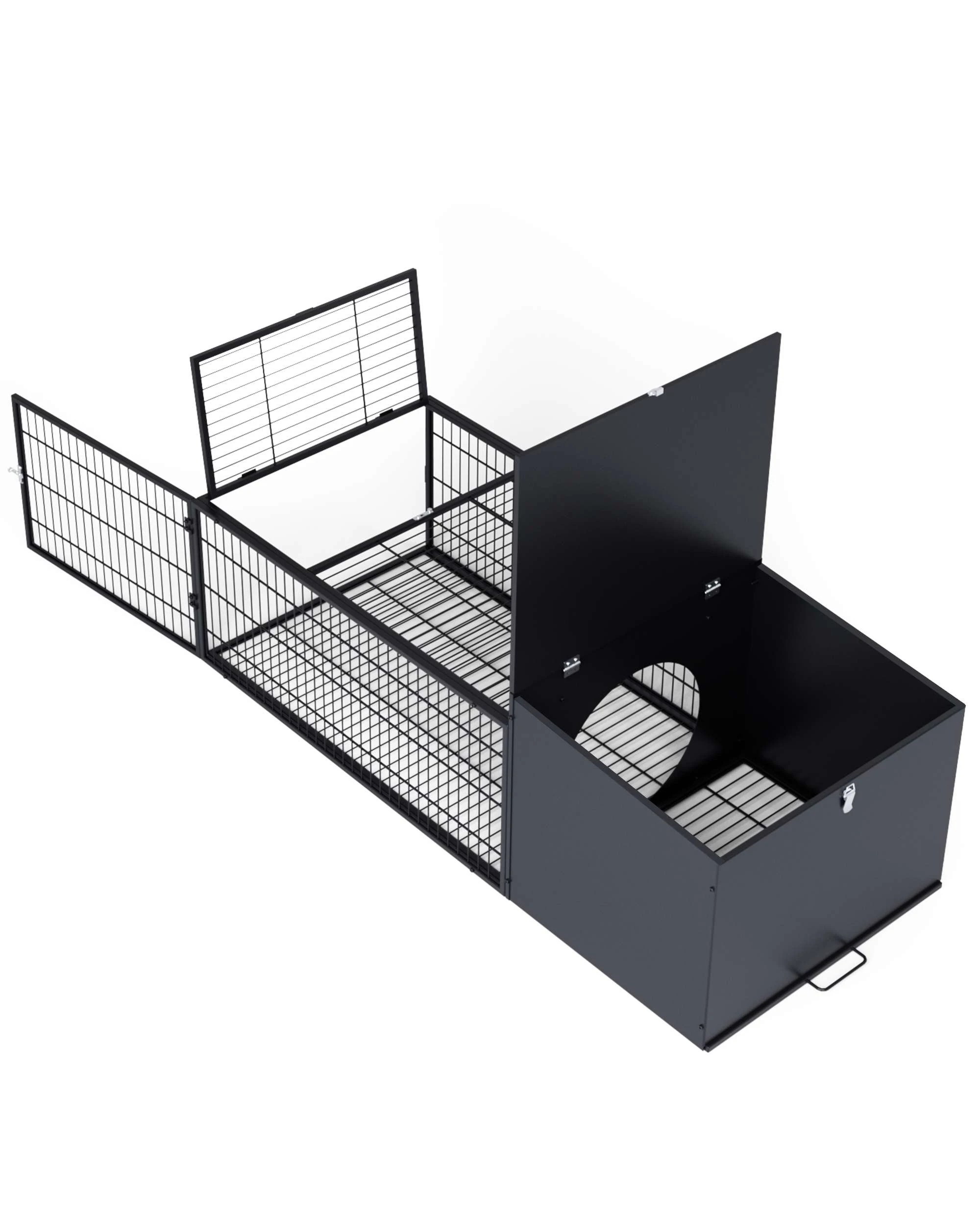 6 Advwin Rabbit Hutch 125x55cm Bunny Cage Guinea Pig Cage Pet Cage, 6 of 9