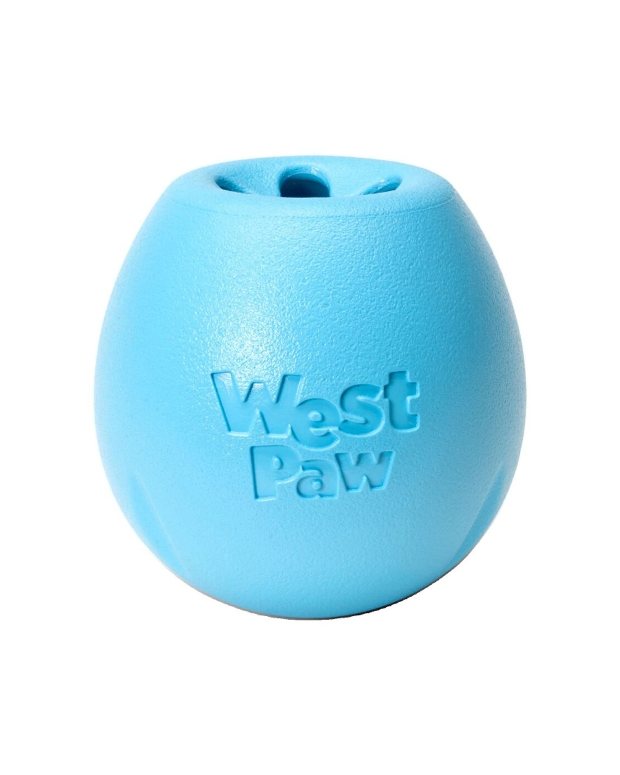 1 West Paw Rumbl Dog Treat Dispenser Small Slow Feeder Dishwasher Safe Toy - Blue, 1 of 1