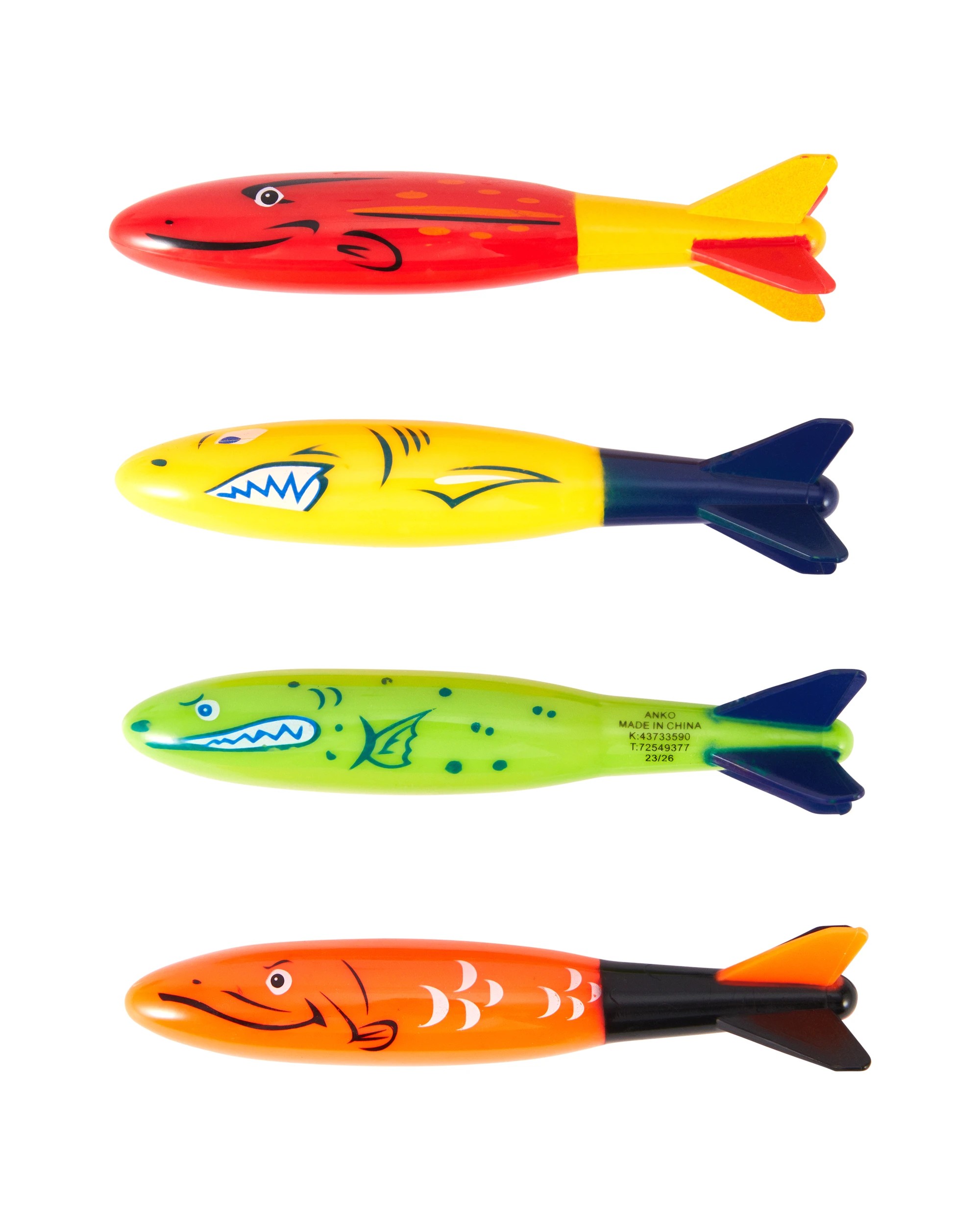 1 4 Pack Dive Fish, 1 of 4