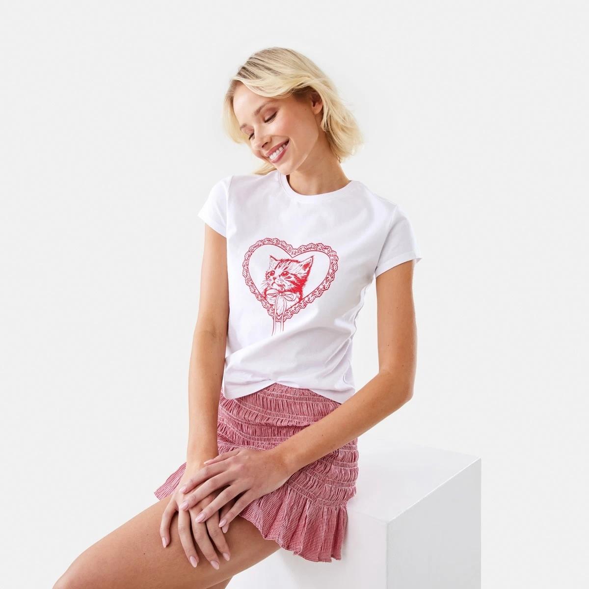 10 Short Sleeve Neat Print T-shirt Cat, 10 of 10
