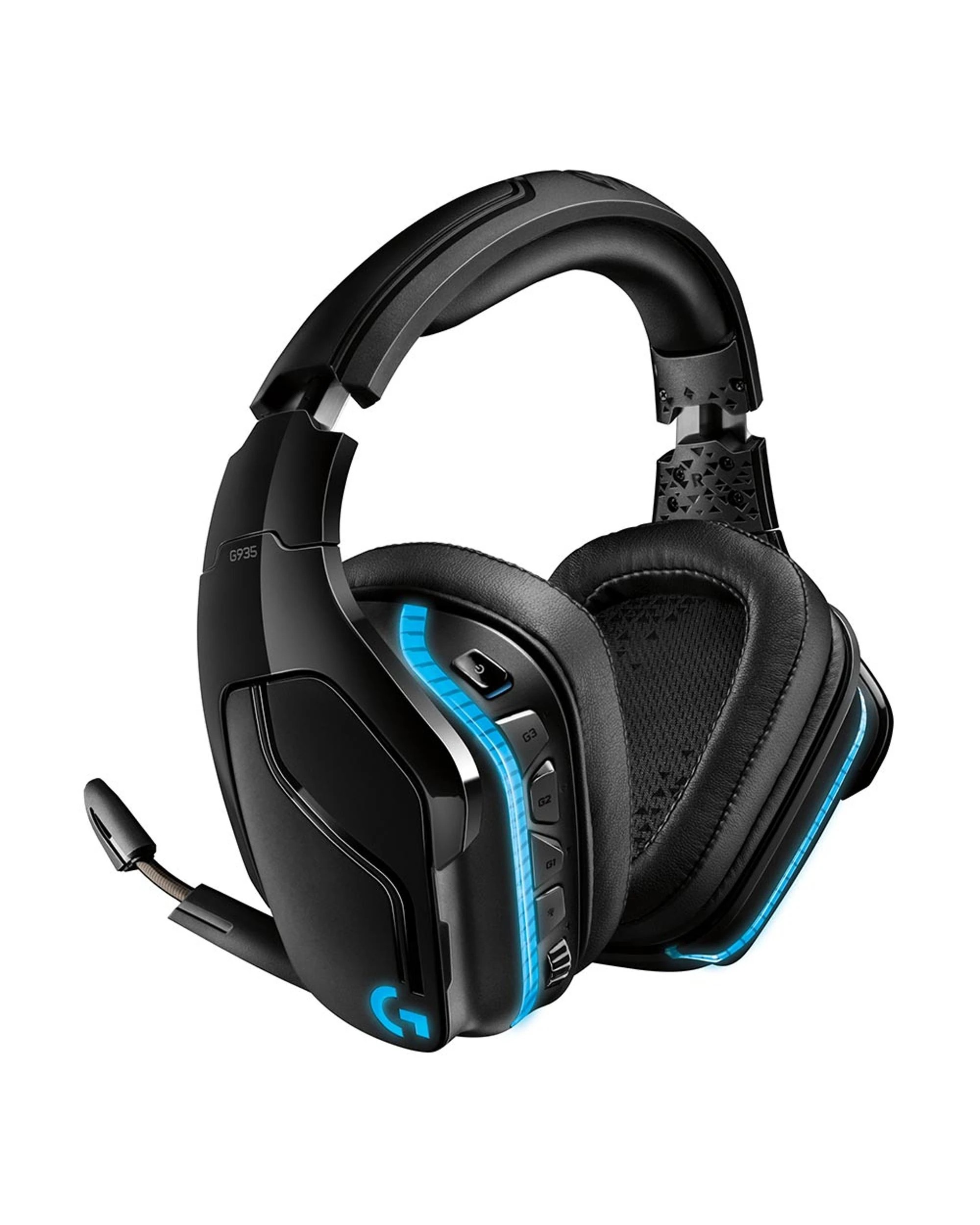6 Logitech G935 Wireless 7.1 Surround Sound Lightsync Gaming Headset - Multi, 6 of 8
