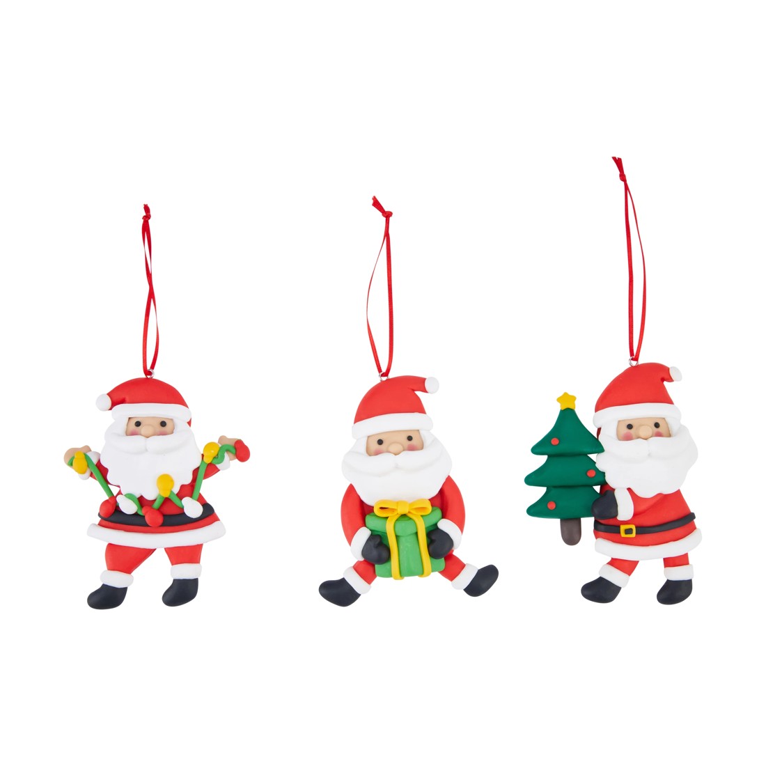 1 Hand Crafted Santa Decoration - Assorted, 1 of 6