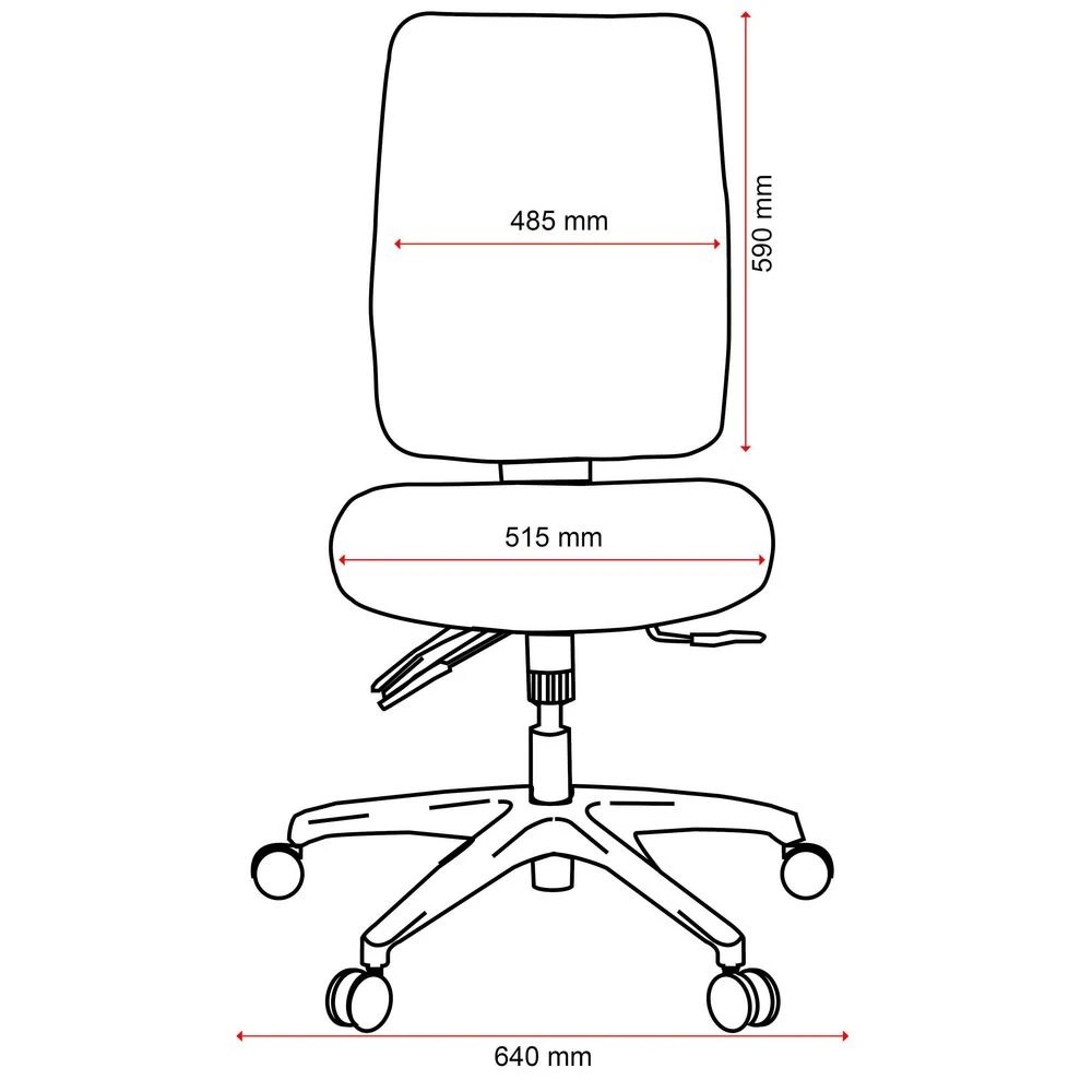 8 Buro Tidal High Back Fabric Chair Black Ergonomic Chairs and Desk Chairs, 8 of 10