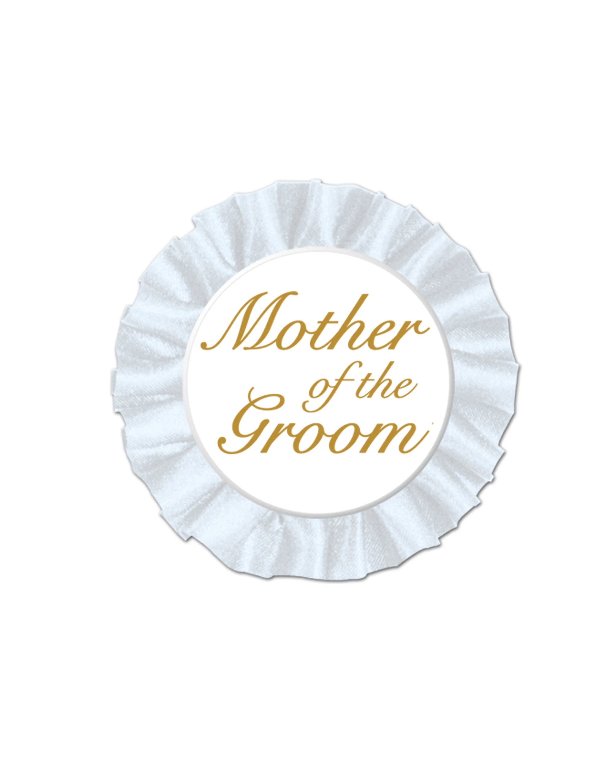 1 Beistle Mother of the Groom Button - White, 1 of 1