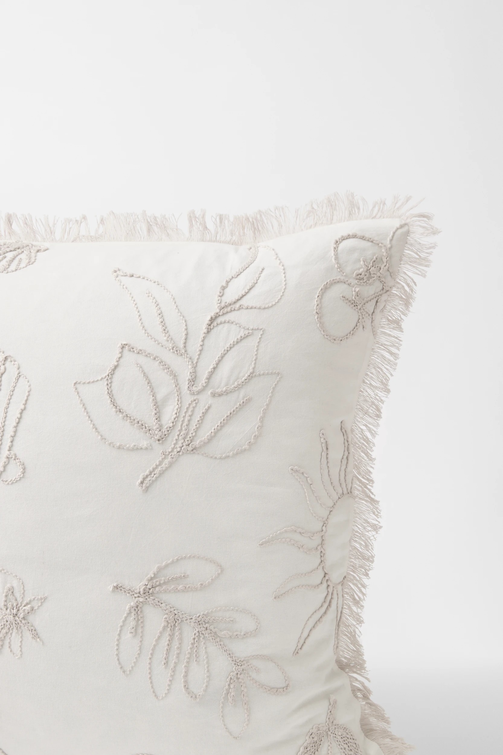 4 Target Lunar Embroidered Cotton European Pillowcase - One Size - White, 4 of 4